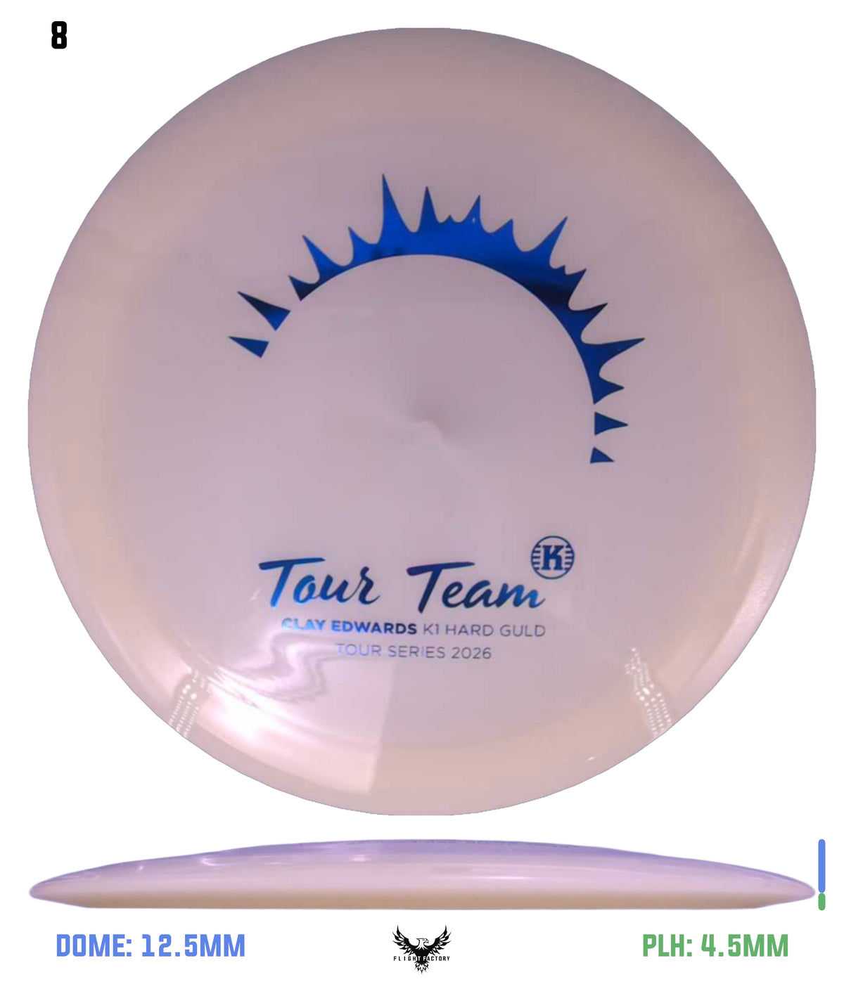 Kastaplast K1 Hard Glow Guld - Clay Edwards 2026 Tour Series