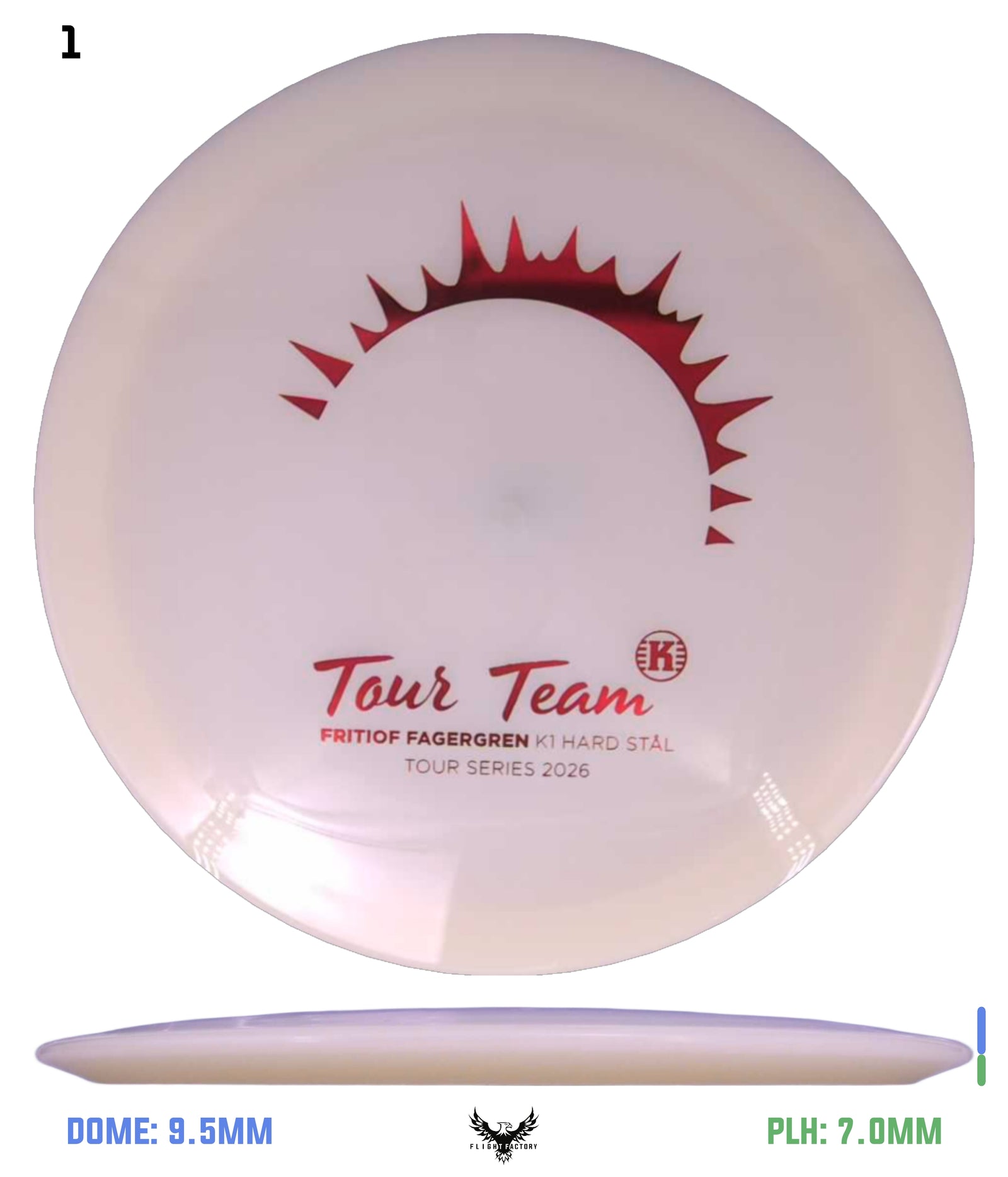 Kastaplast K1 Hard Glow Stal - Fritiof Fagergren 2026 Tour Series