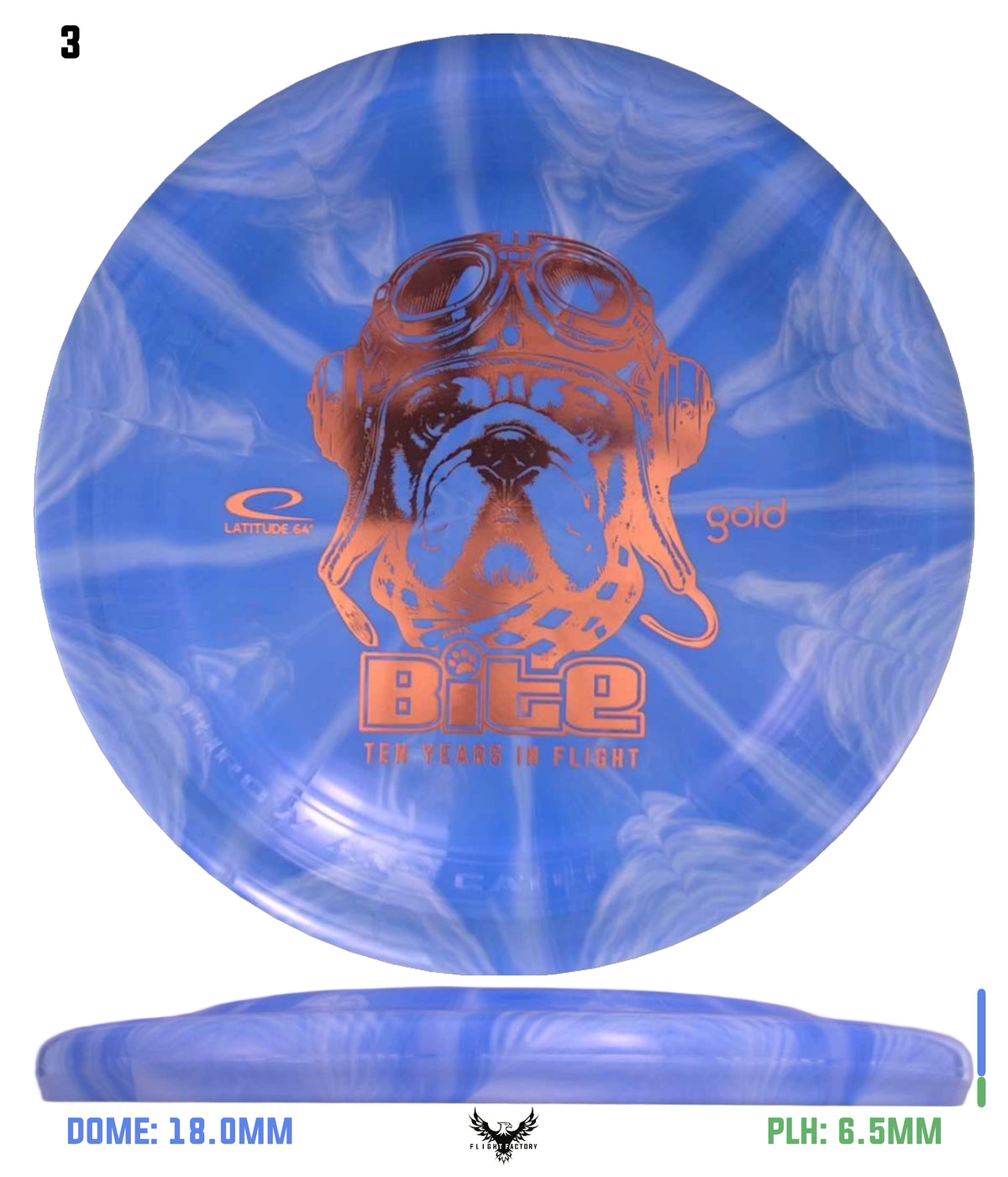 Latitude 64 Gold Burst Bite - 10 Year Anniversary