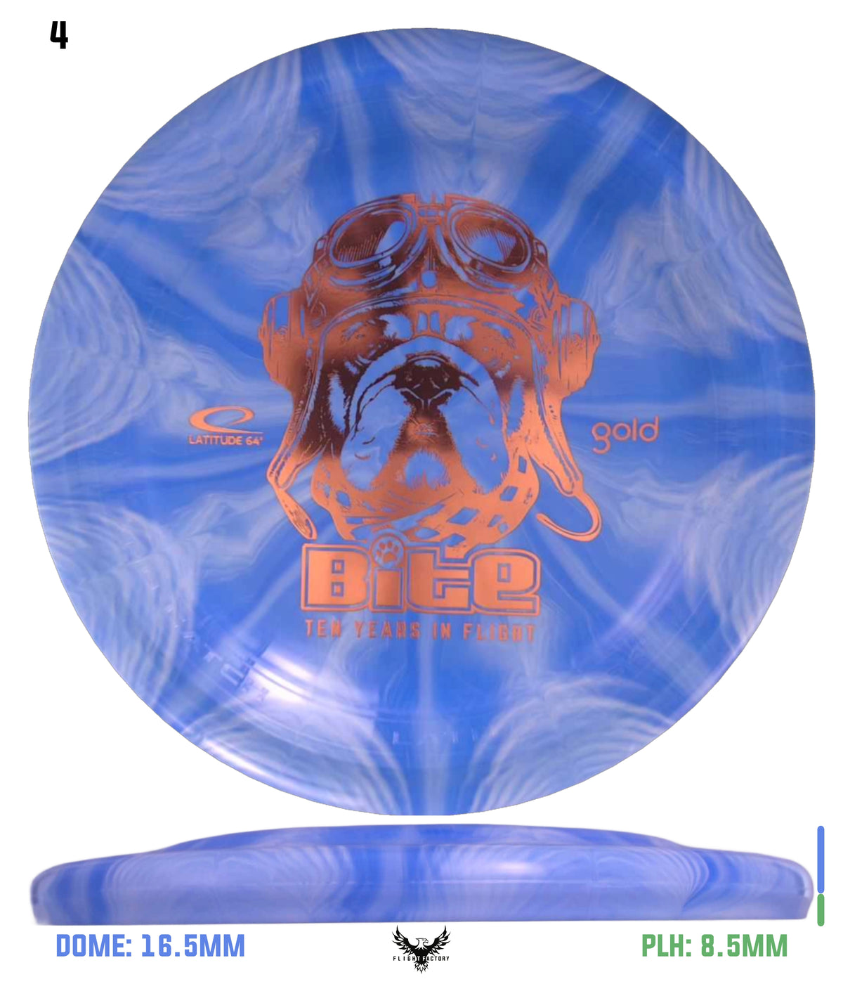 Latitude 64 Gold Burst Bite - 10 Year Anniversary