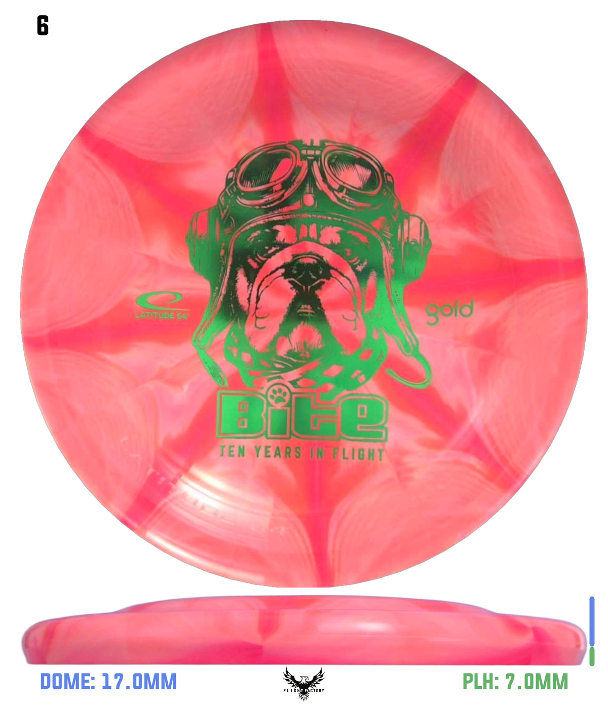 Latitude 64 Gold Burst Bite - 10 Year Anniversary