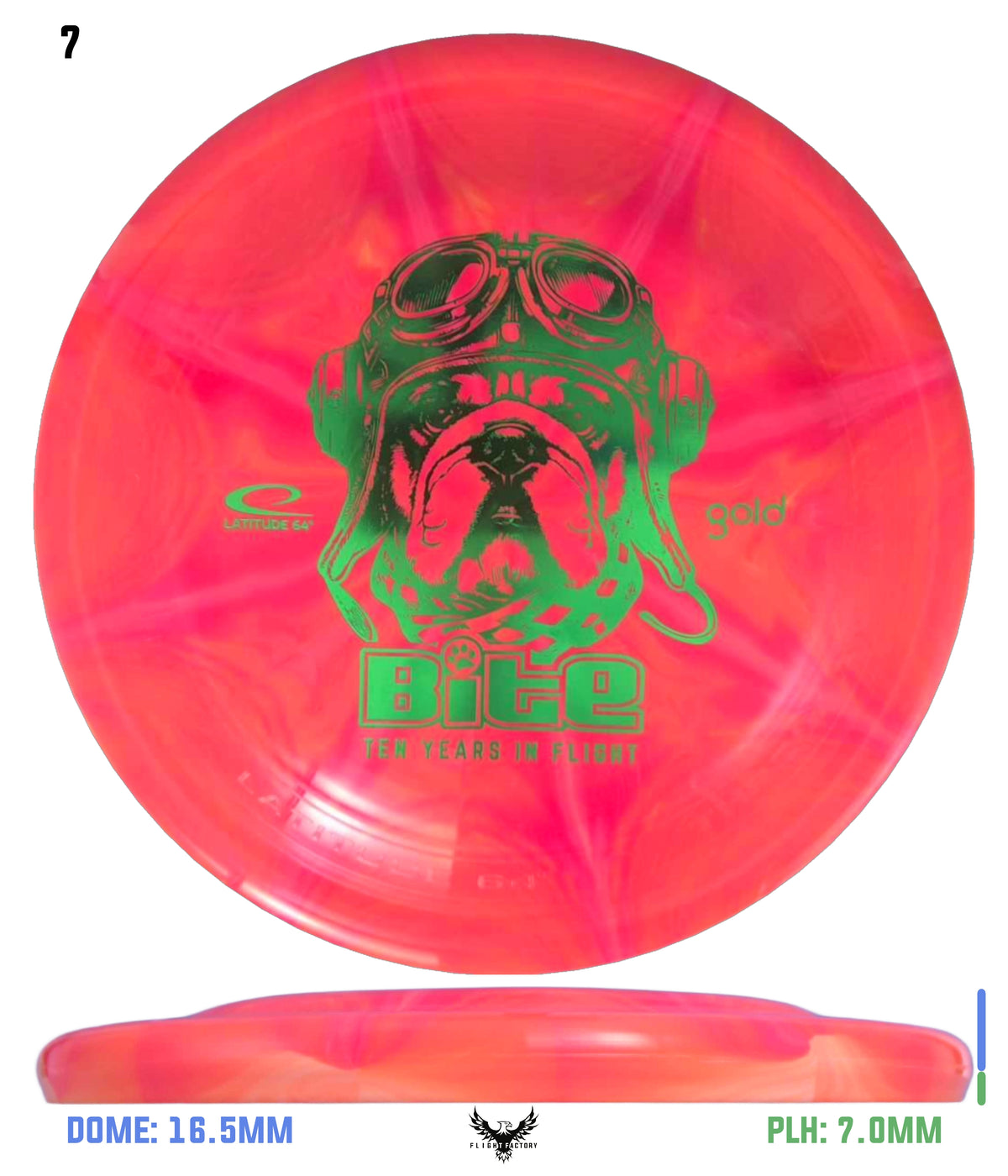 Latitude 64 Gold Burst Bite - 10 Year Anniversary