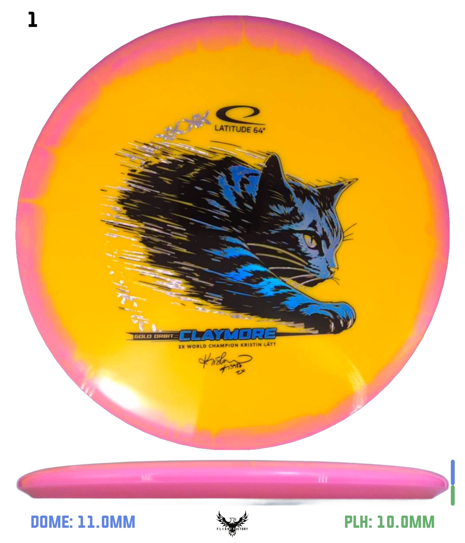 Latitude 64 Gold Orbit Claymore - Kristin Lätt Team Series 2026