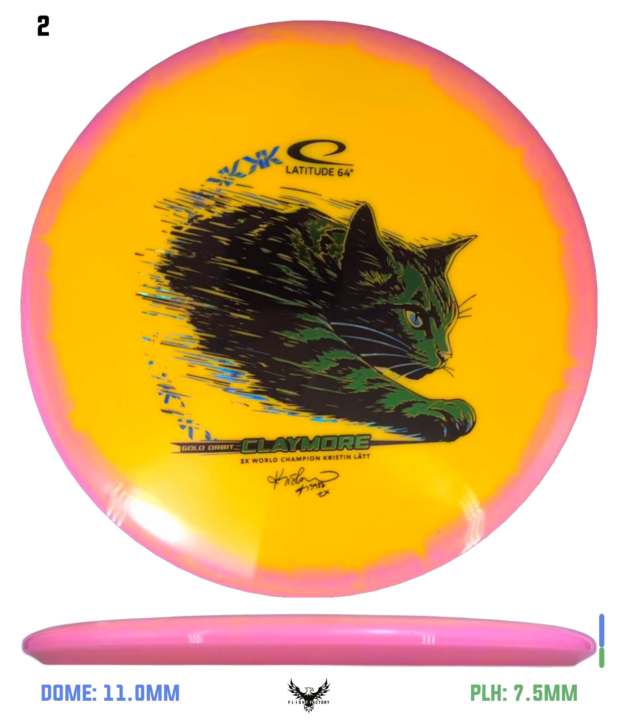 Latitude 64 Gold Orbit Claymore - Kristin Lätt Team Series 2026