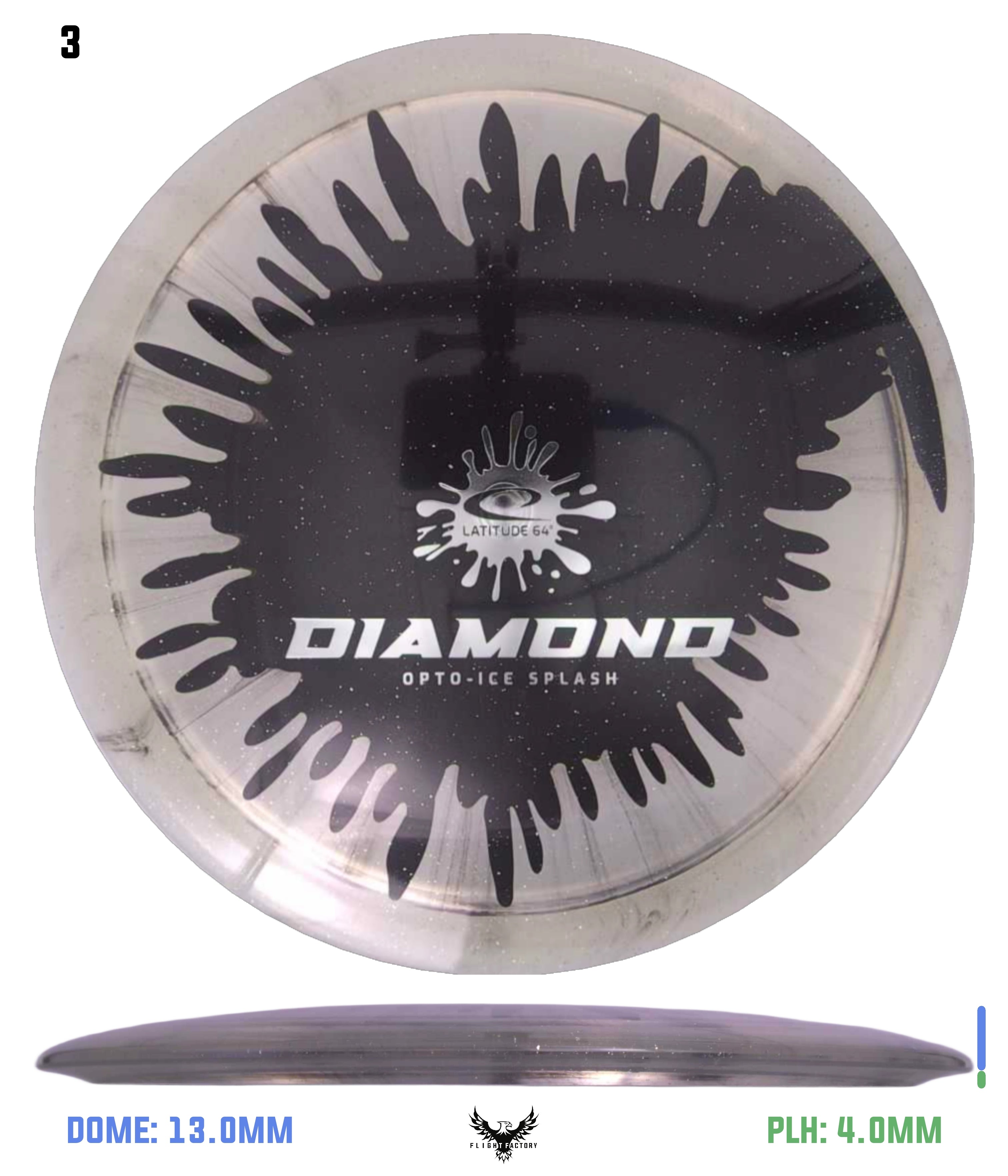 Latitude 64 Opto Ice Splash Diamond - Flight Factory Discs