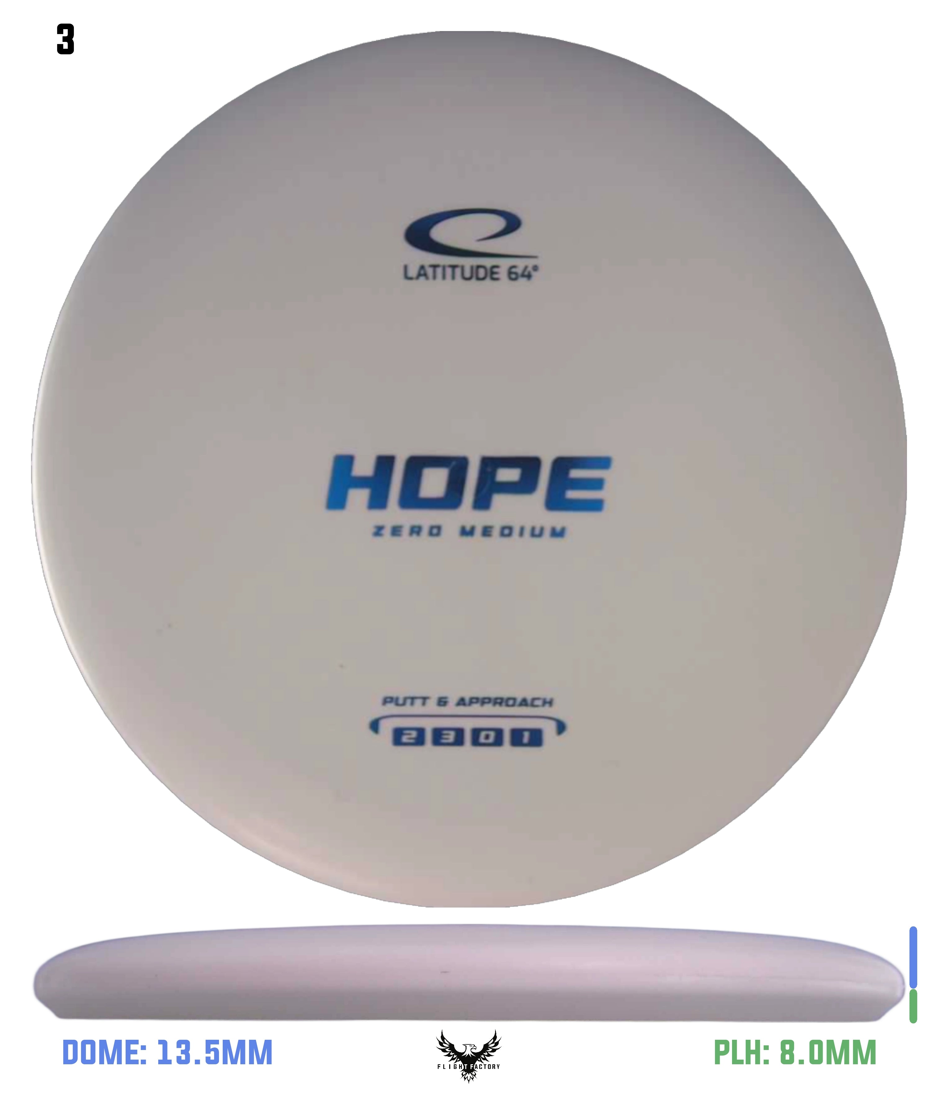 hope Latitude 64 Zero Medium Hope - Flight Factory Discs