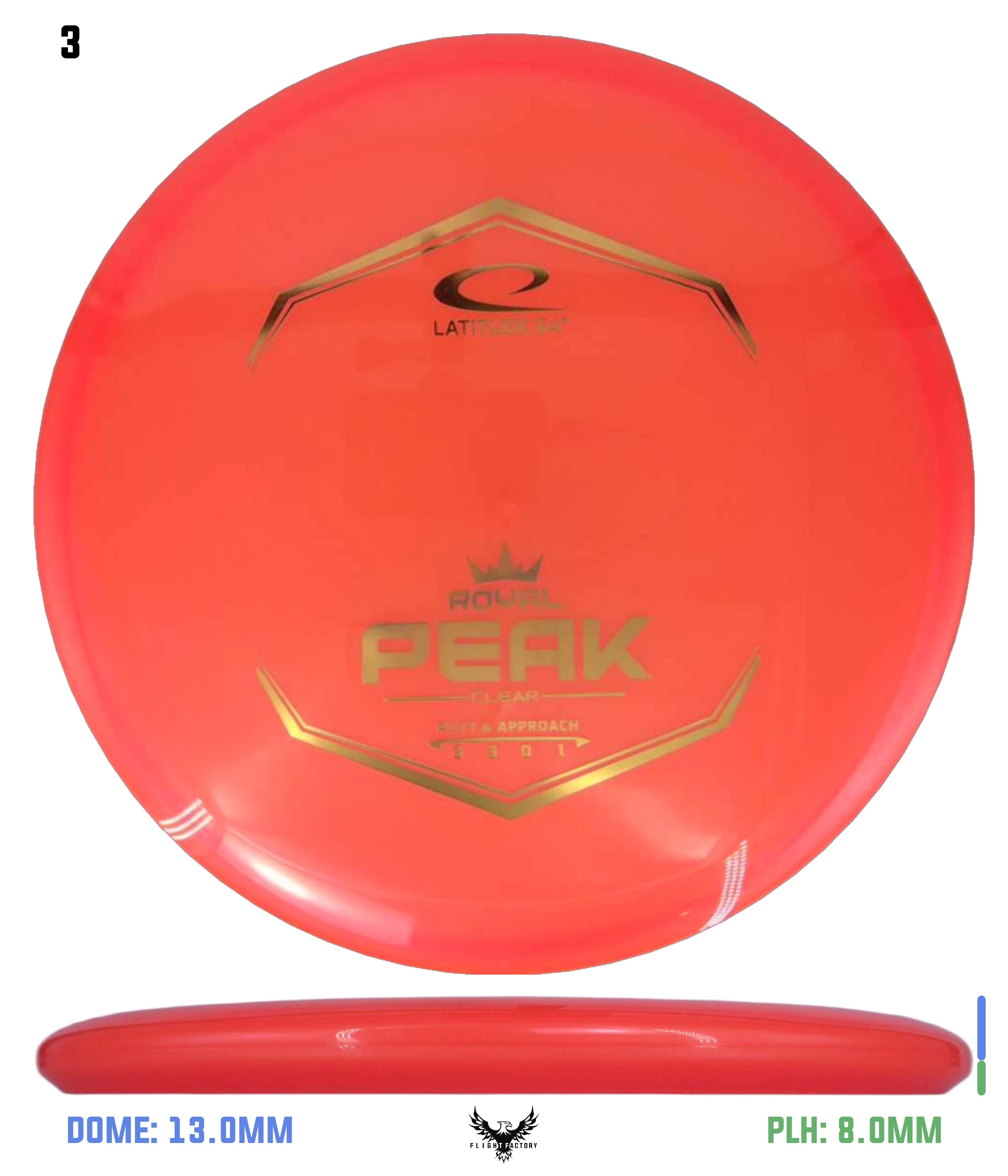 プライド 4 DISC + SPECIAL DISC Latitude 64 Royal Clear Peak - Flight Factory Discs