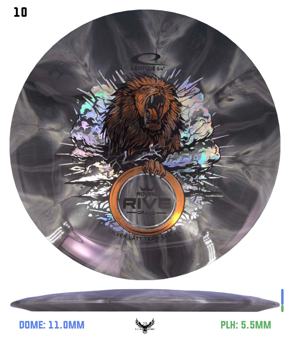 Latitude 64 Grand Burst Rive - Silver Lätt Team Series