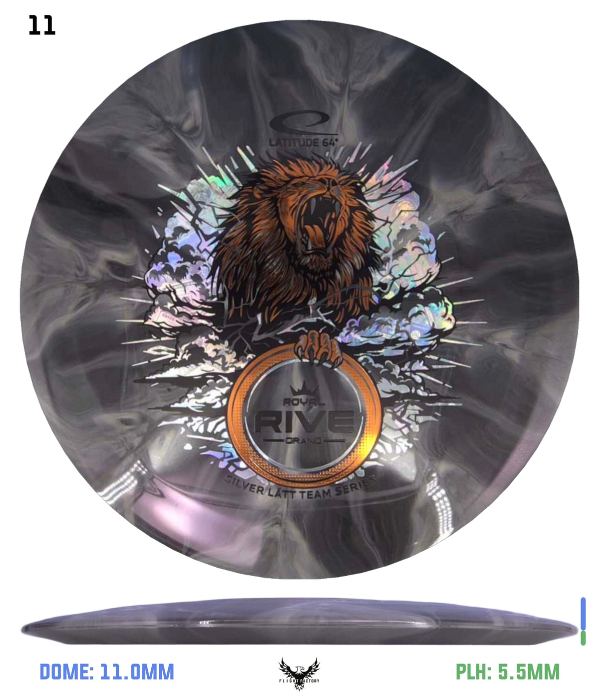 Latitude 64 Grand Burst Rive - Silver Lätt Team Series