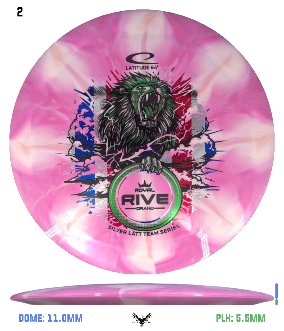 Latitude 64 Grand Burst Rive - Silver Lätt Team Series