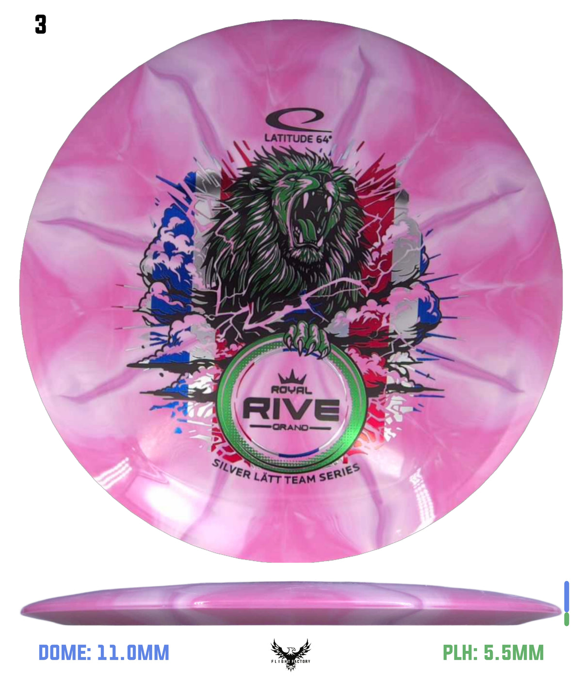 Latitude 64 Grand Burst Rive - Silver Lätt Team Series