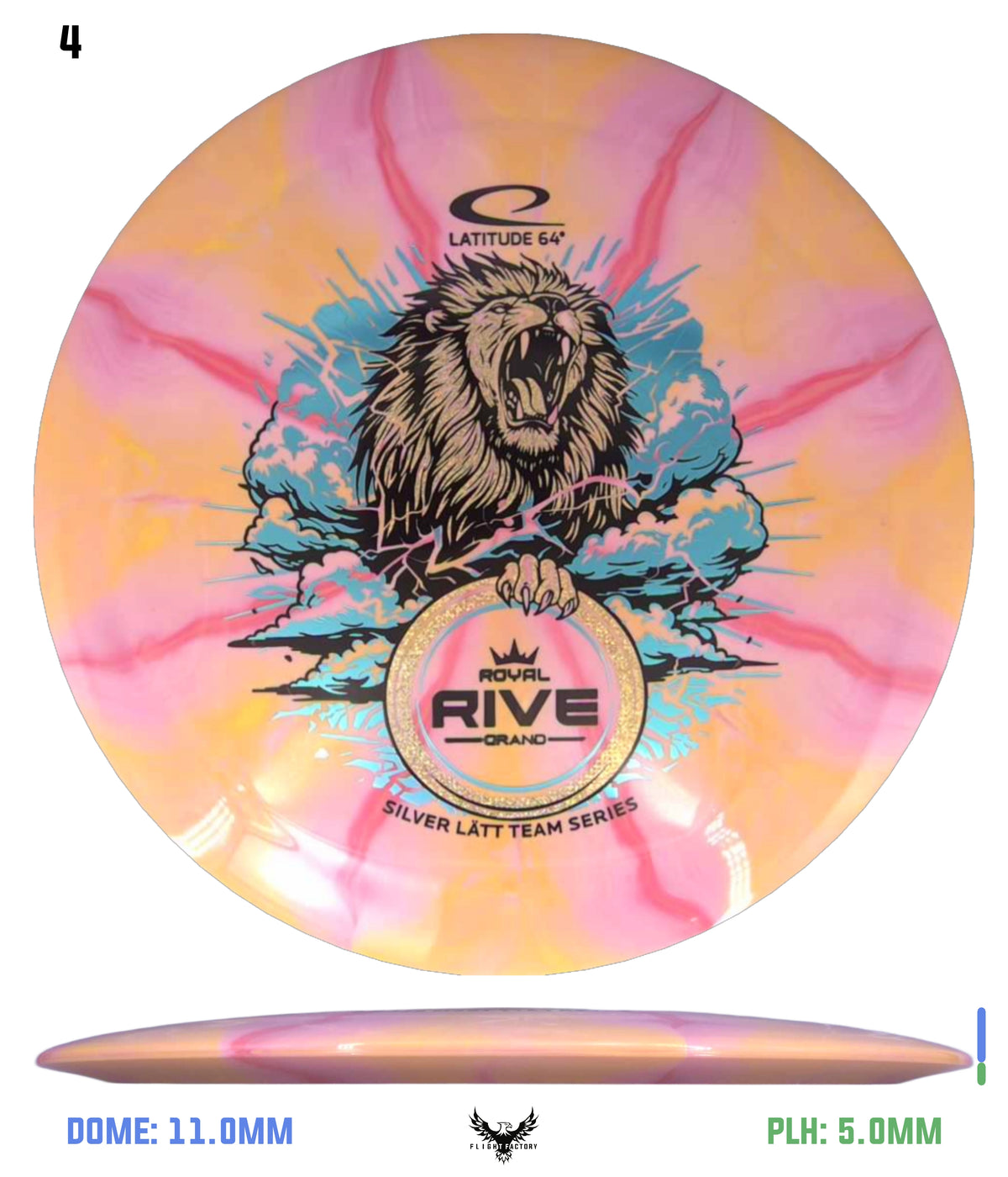 Latitude 64 Grand Burst Rive - Silver Lätt Team Series
