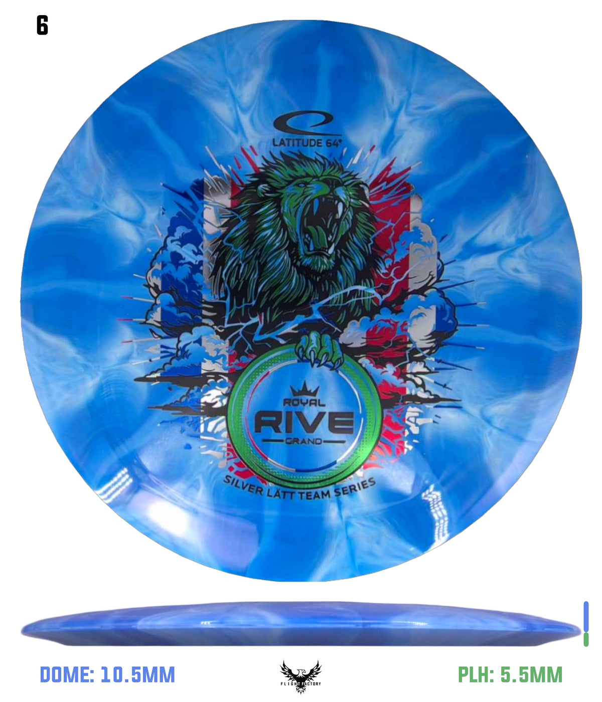 Latitude 64 Grand Burst Rive - Silver Lätt Team Series
