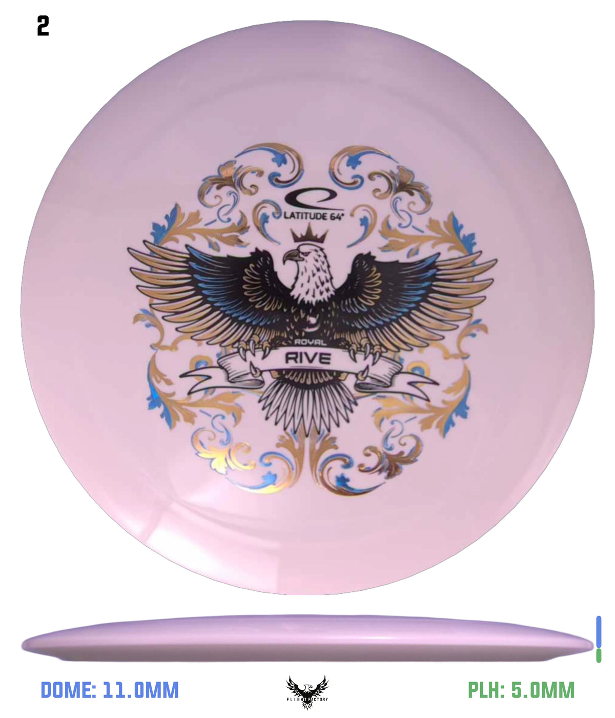Latitude 64 Royal Grand Rive - Eagle Triple Stamp
