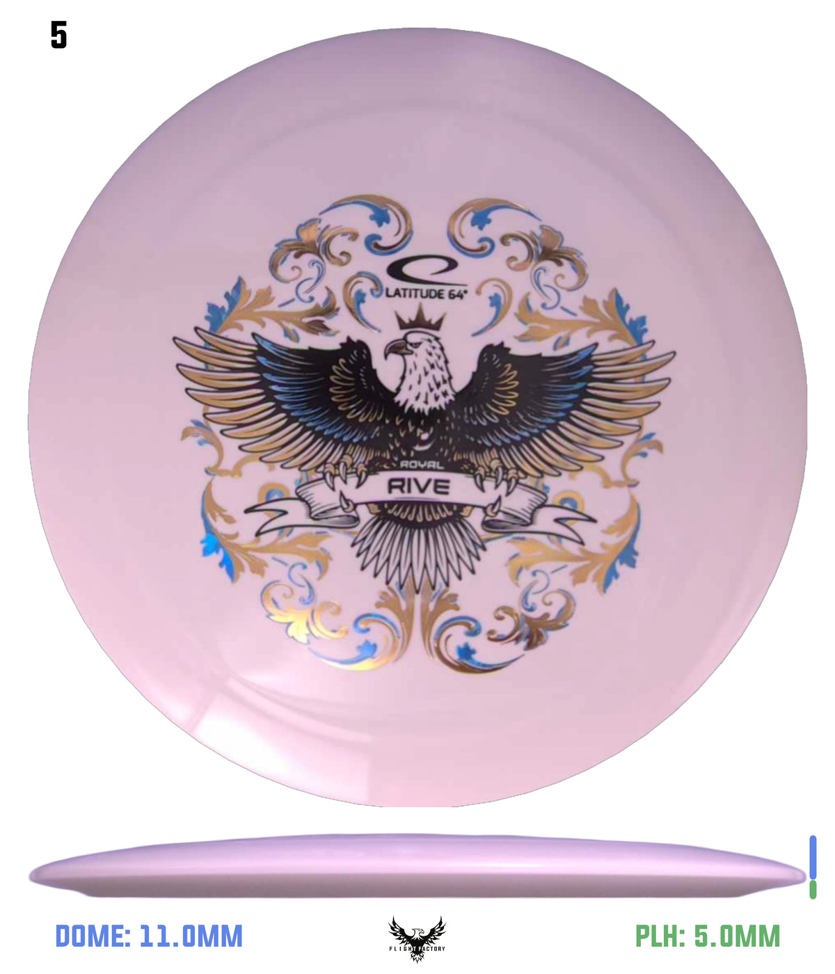 Latitude 64 Royal Grand Rive - Eagle Triple Stamp