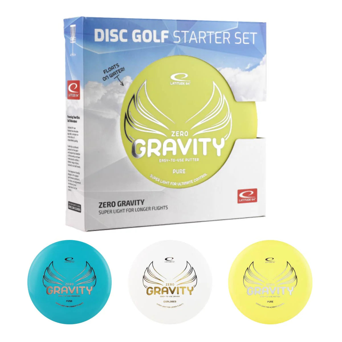 Latitude 64 Zero Gravity Disc Golf Starter Set