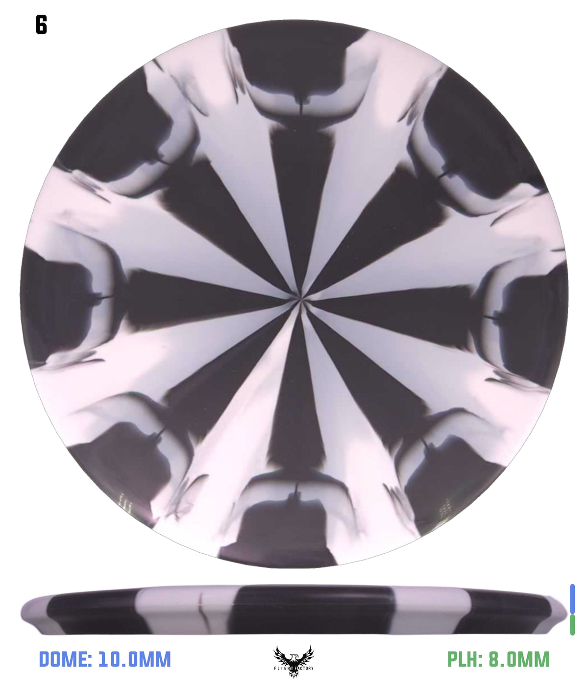Meridian Discs Marbled Graphite Trench