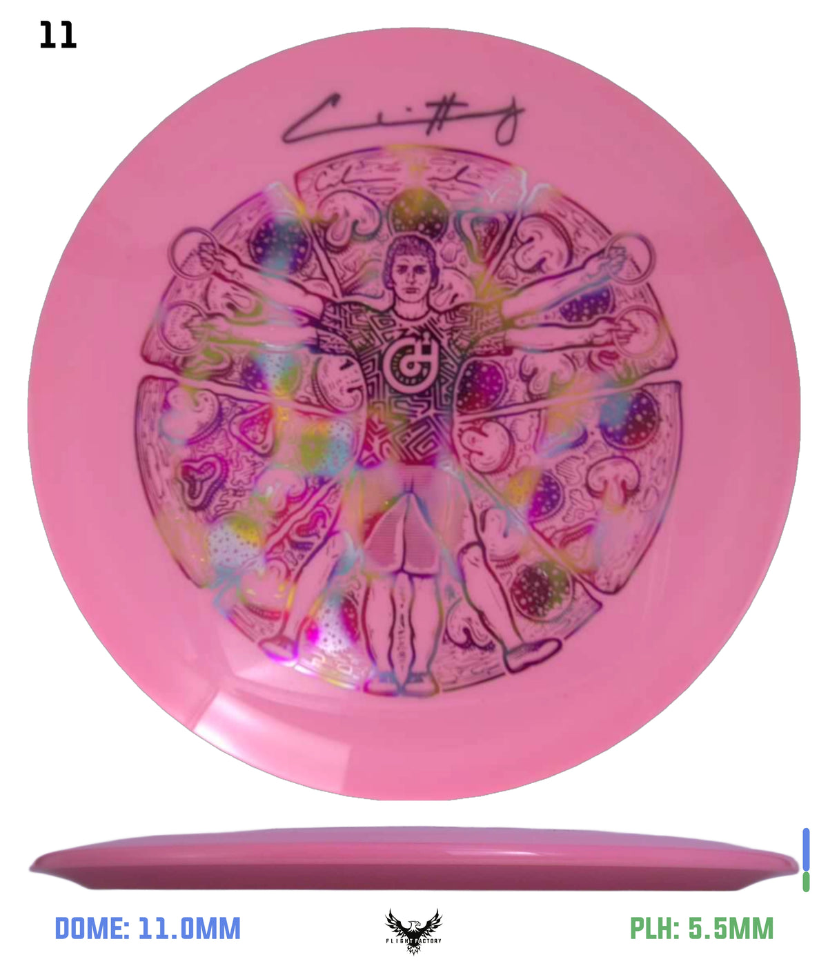 Millennium Sirius Lunar (Glow) Flat Top Draco - Vitruvian Vinny