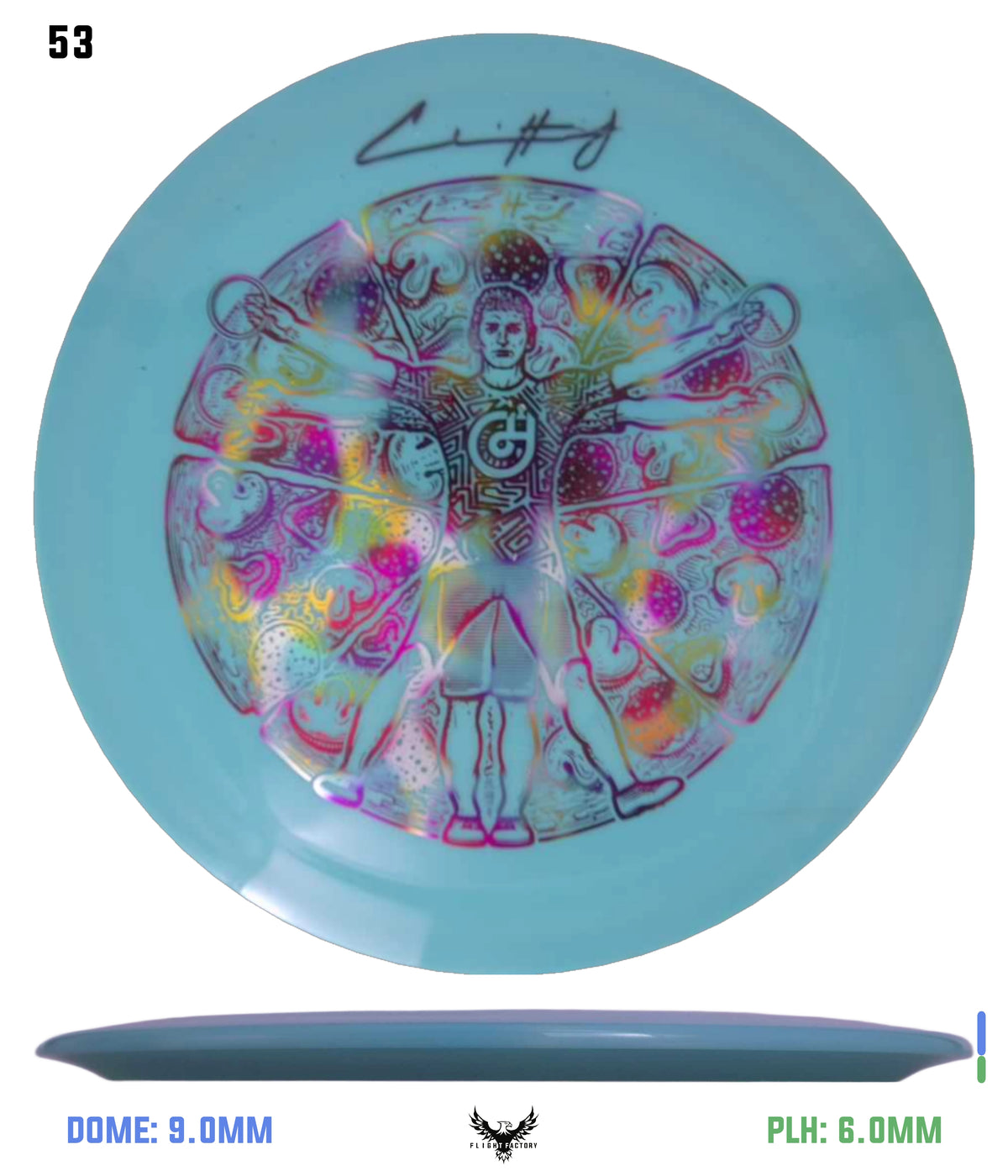 Millennium Sirius Lunar (Glow) Flat Top Draco - Vitruvian Vinny