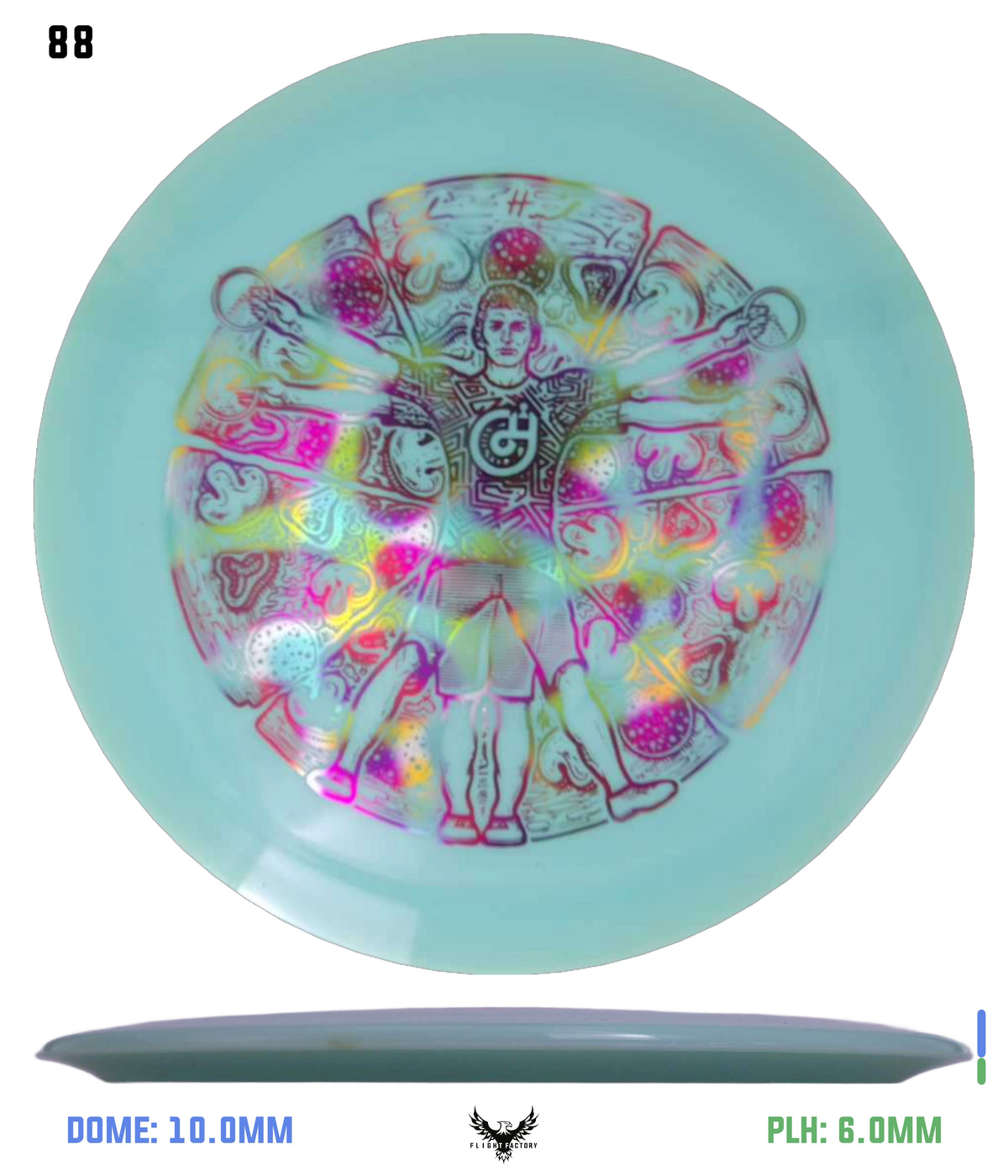 Millennium Sirius Lunar (Glow) Flat Top Draco - Vitruvian Vinny