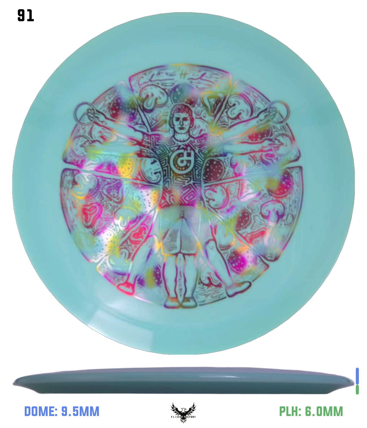 Millennium Sirius Lunar (Glow) Flat Top Draco - Vitruvian Vinny