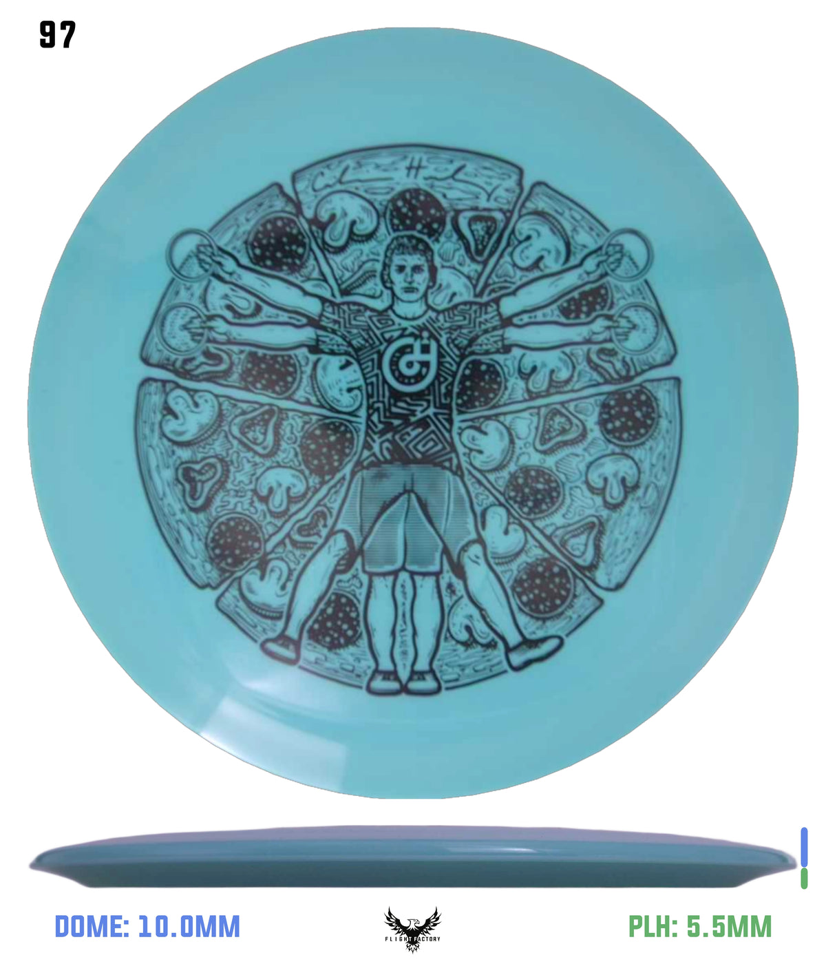 Millennium Sirius Lunar (Glow) Flat Top Draco - Vitruvian Vinny