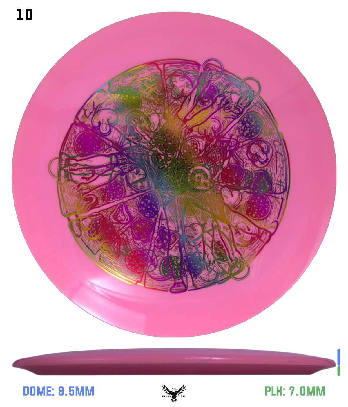 Millennium Sirius Lunar (Glow) Flat Top Draco - Vitruvian Vinny (Misprints)
