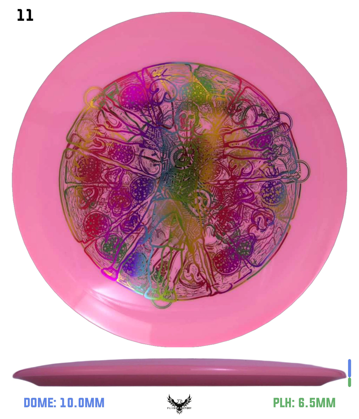 Millennium Sirius Lunar (Glow) Flat Top Draco - Vitruvian Vinny (Misprints)
