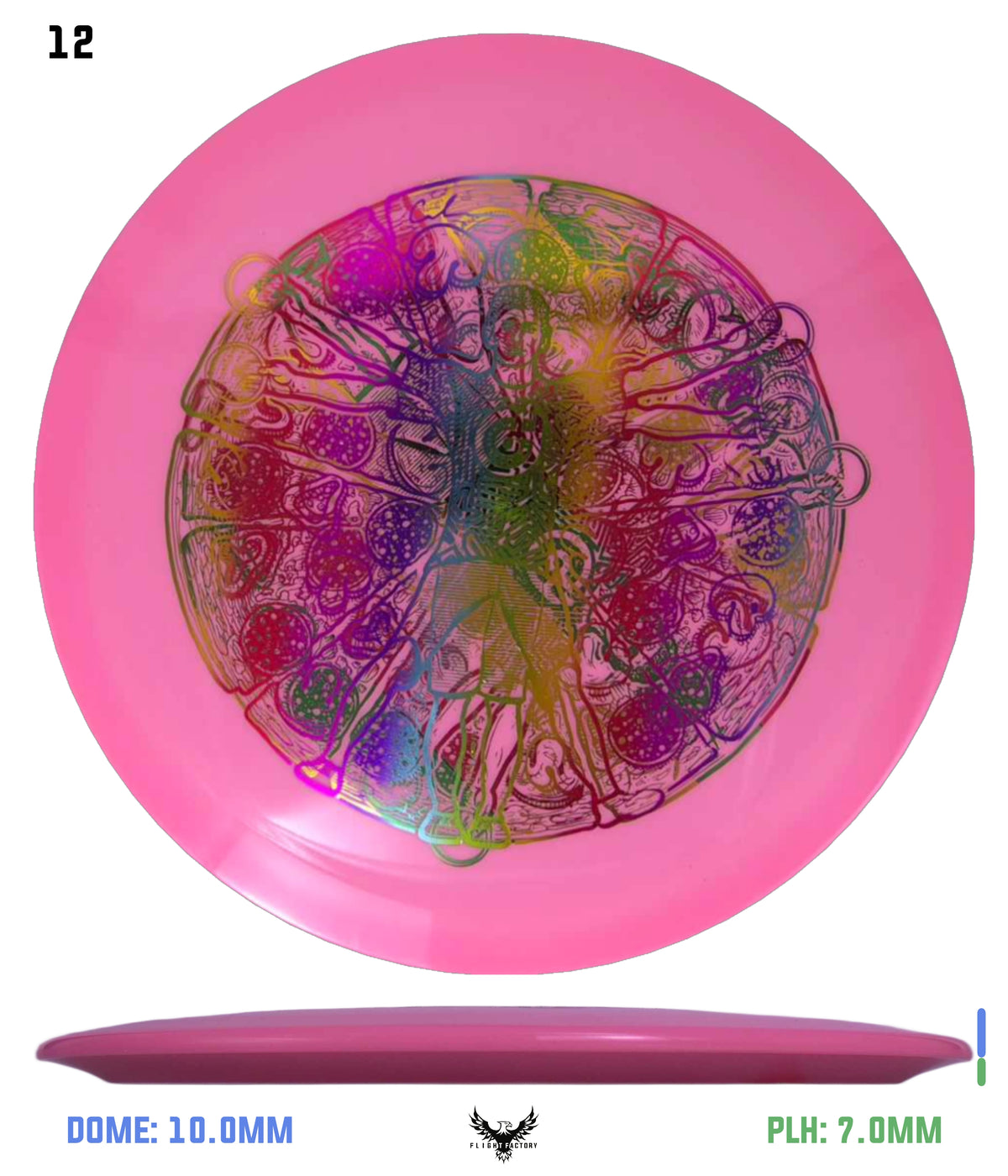 Millennium Sirius Lunar (Glow) Flat Top Draco - Vitruvian Vinny (Misprints)