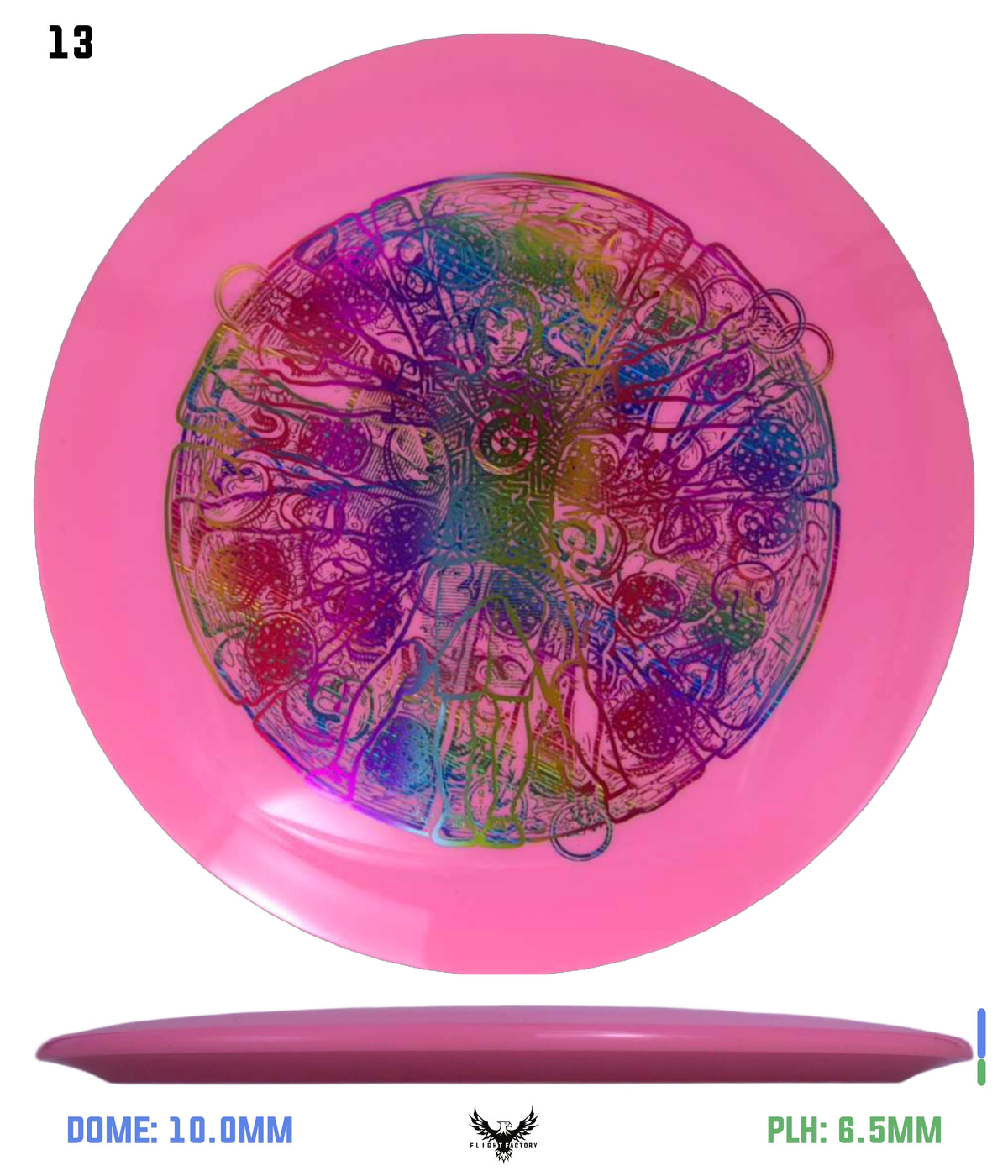 Millennium Sirius Lunar (Glow) Flat Top Draco - Vitruvian Vinny (Misprints)