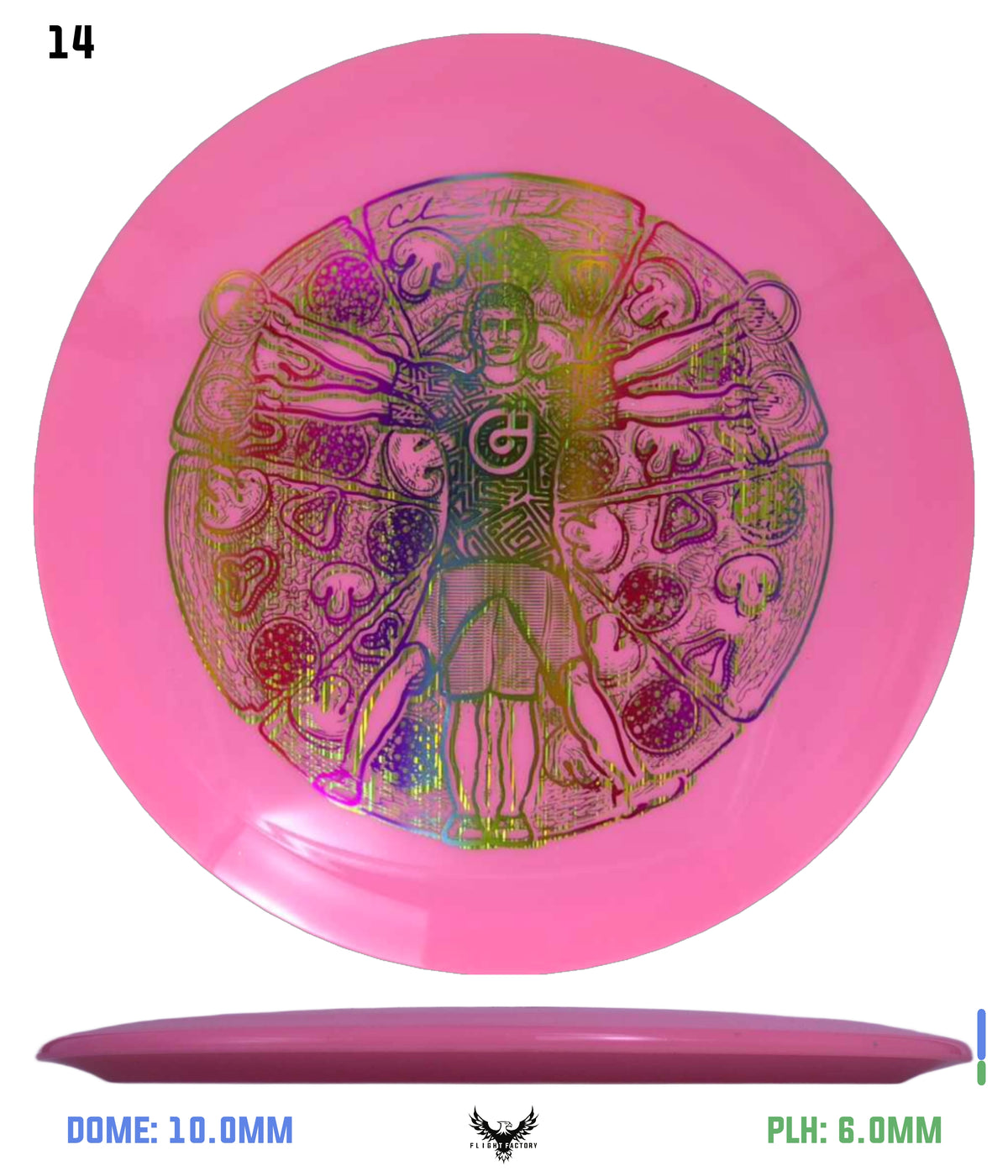 Millennium Sirius Lunar (Glow) Flat Top Draco - Vitruvian Vinny (Misprints)
