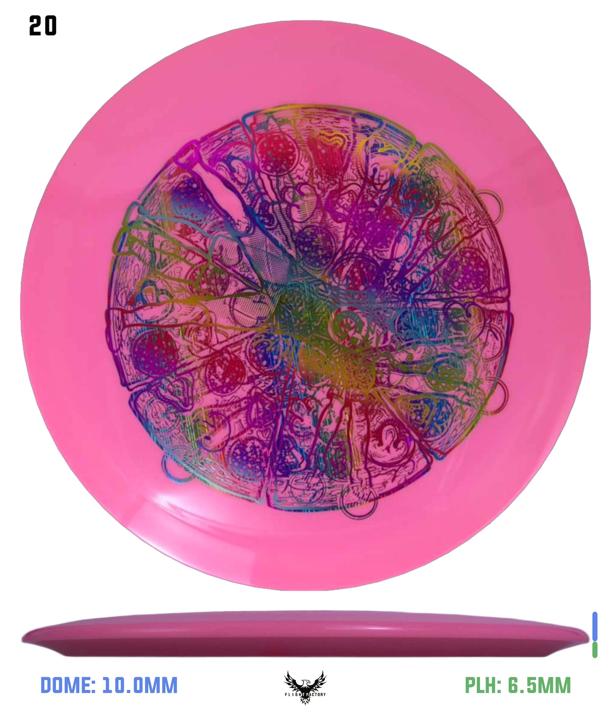 Millennium Sirius Lunar (Glow) Flat Top Draco - Vitruvian Vinny (Misprints)