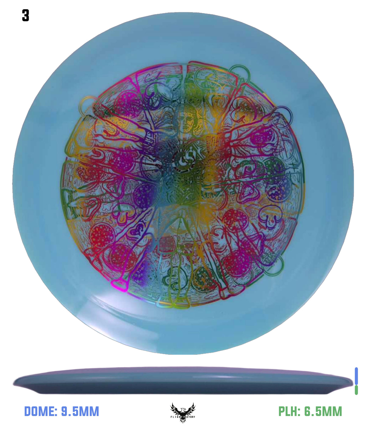 Millennium Sirius Lunar (Glow) Flat Top Draco - Vitruvian Vinny (Misprints)