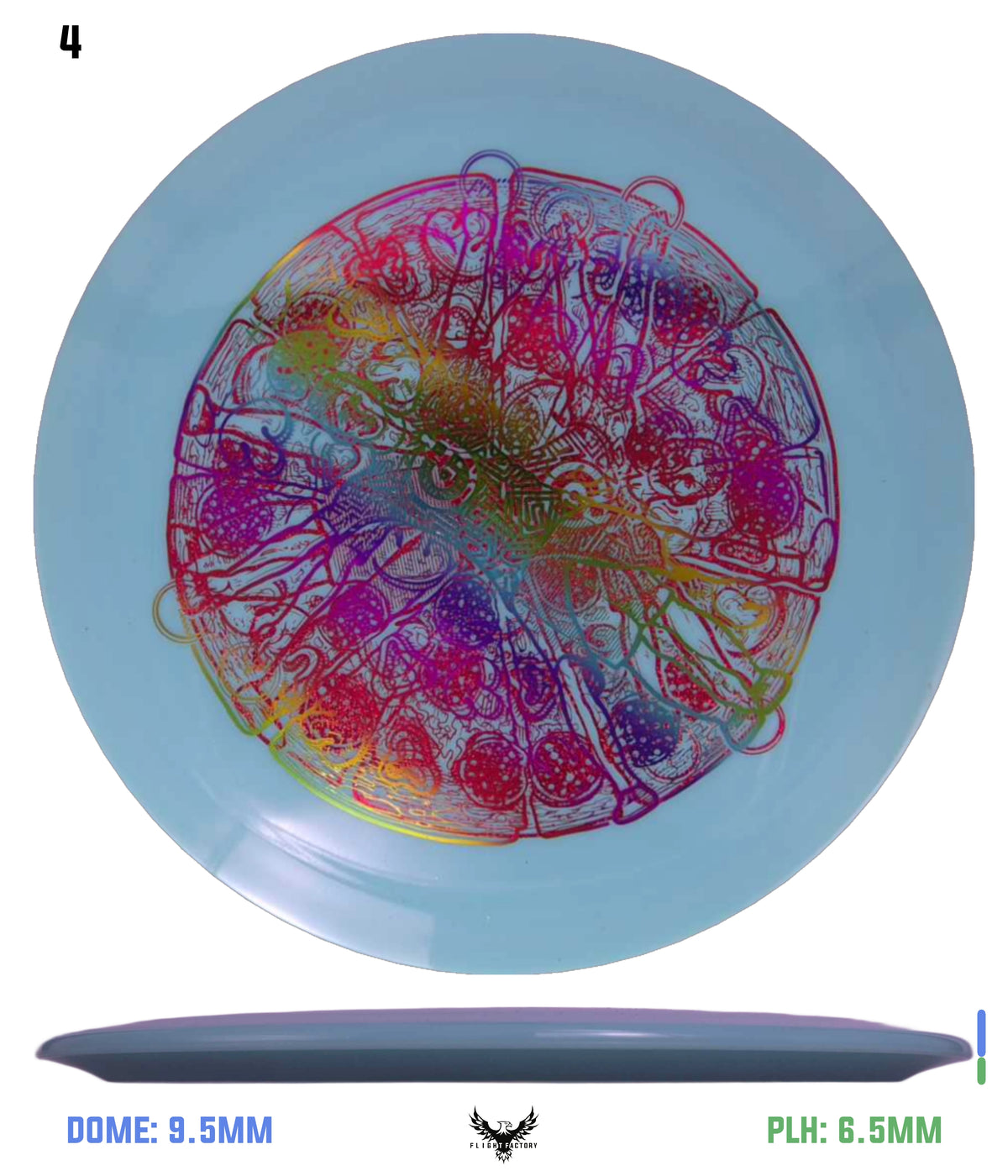 Millennium Sirius Lunar (Glow) Flat Top Draco - Vitruvian Vinny (Misprints)