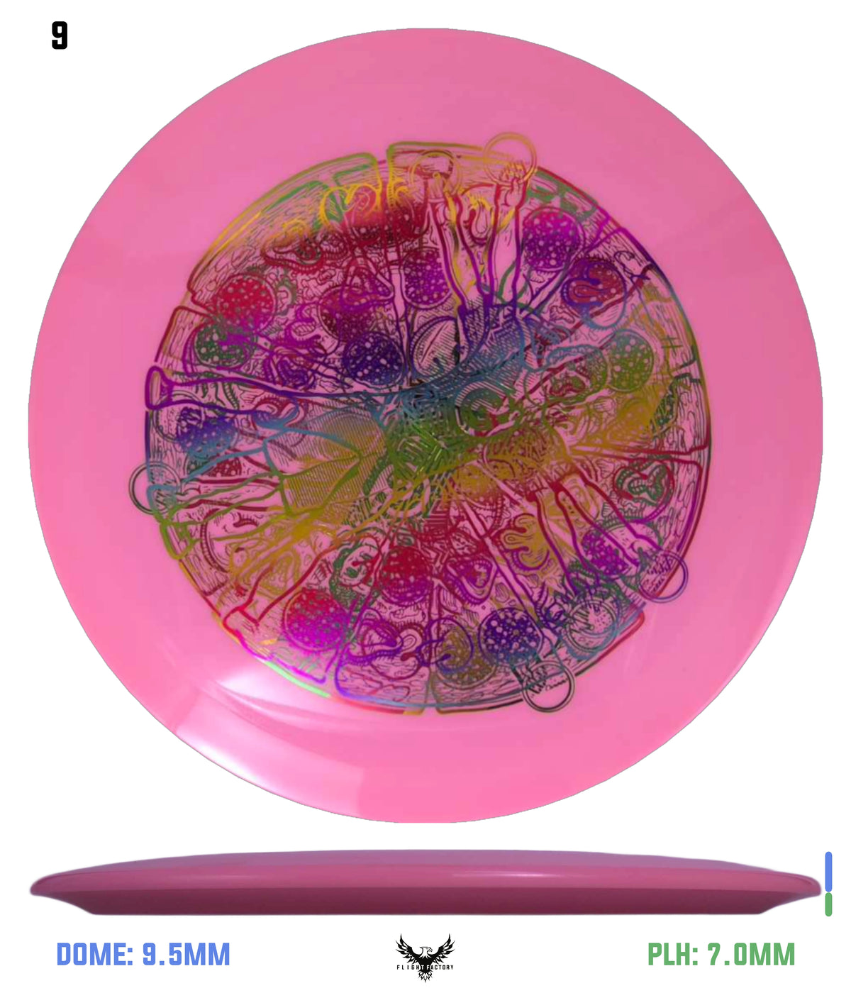 Millennium Sirius Lunar (Glow) Flat Top Draco - Vitruvian Vinny (Misprints)