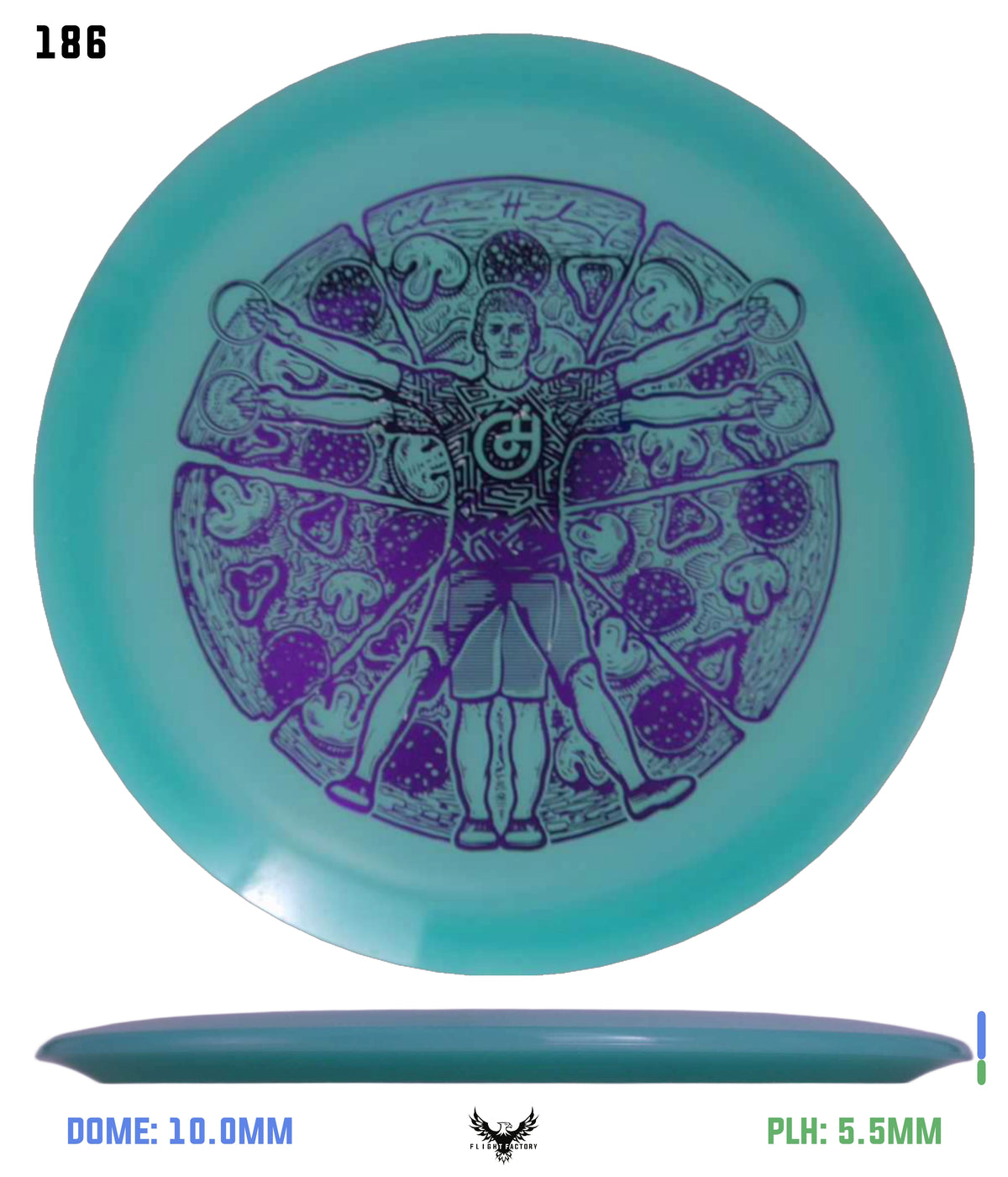 Millennium Quantum Lunar (Glow) Flat Top Vela - Vitruvian Vinny