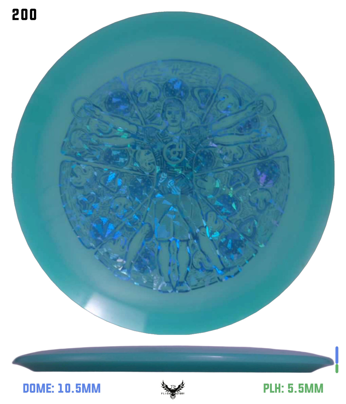 Millennium Quantum Lunar (Glow) Flat Top Vela - Vitruvian Vinny