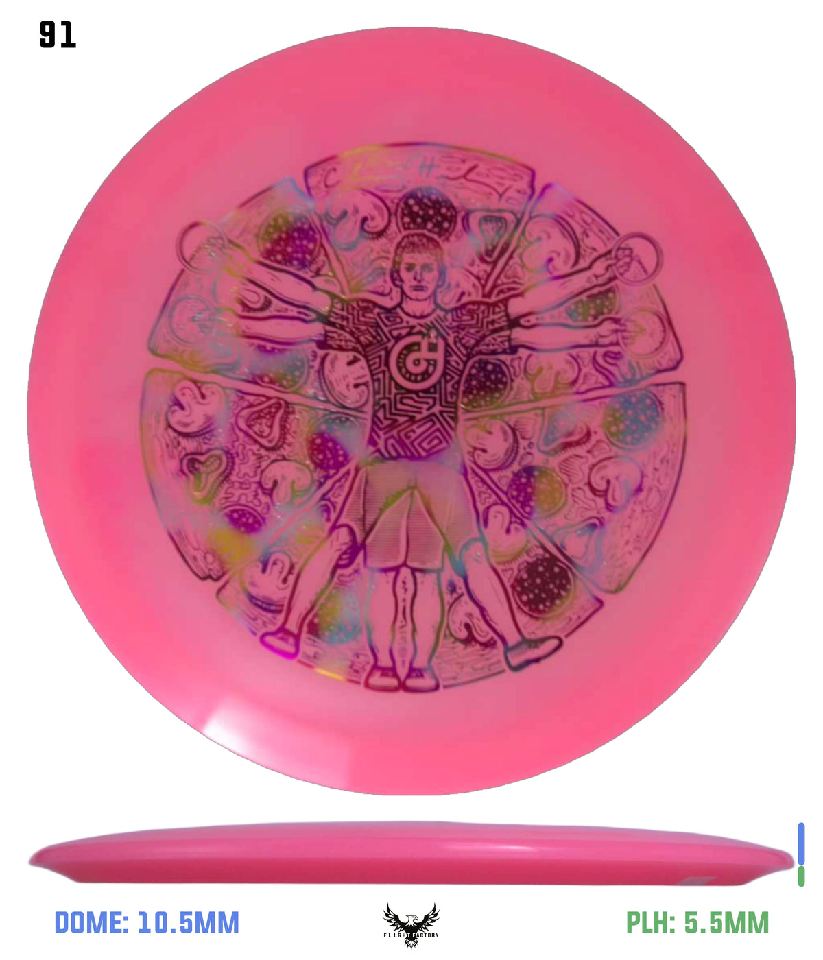 Millennium Quantum Lunar (Glow) Flat Top Vela - Vitruvian Vinny