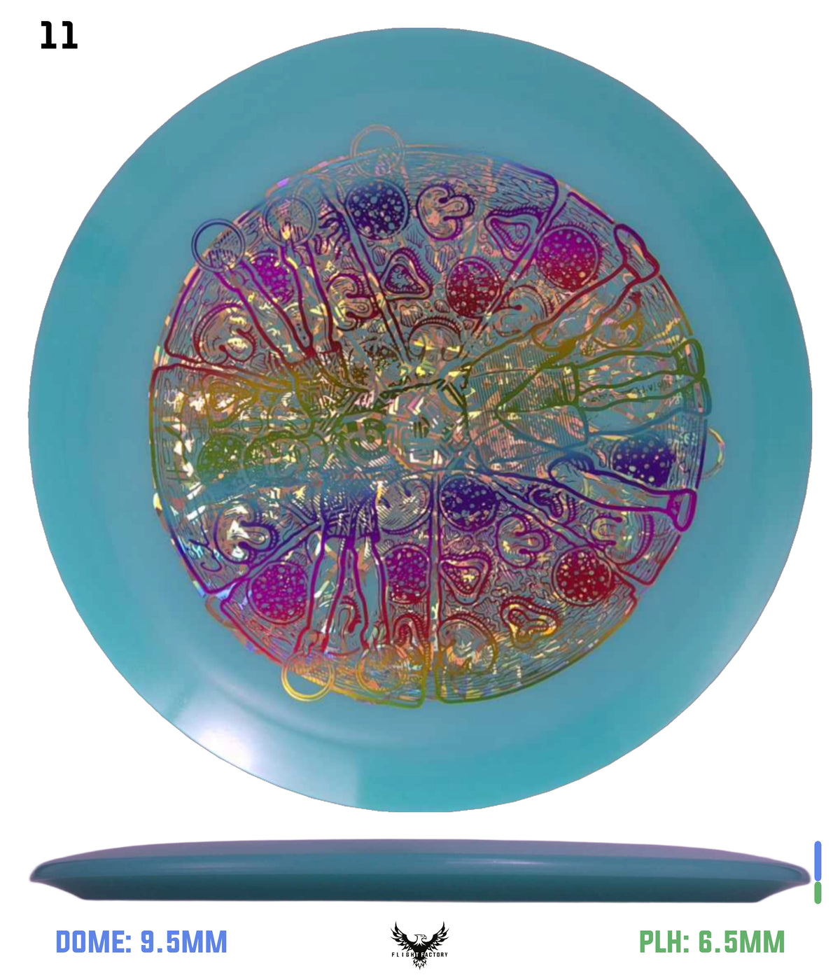 Millennium Quantum Lunar (Glow) Flat Top Vela - Vitruvian Vinny (Misprints)