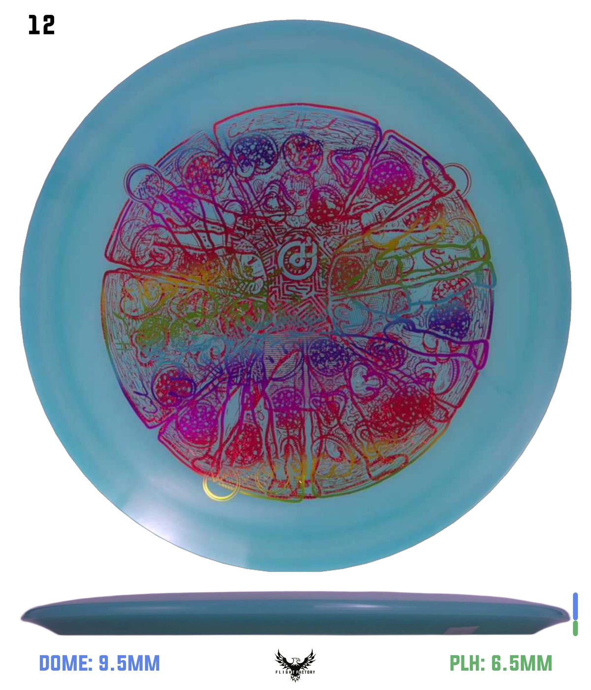 Millennium Quantum Lunar (Glow) Flat Top Vela - Vitruvian Vinny (Misprints)