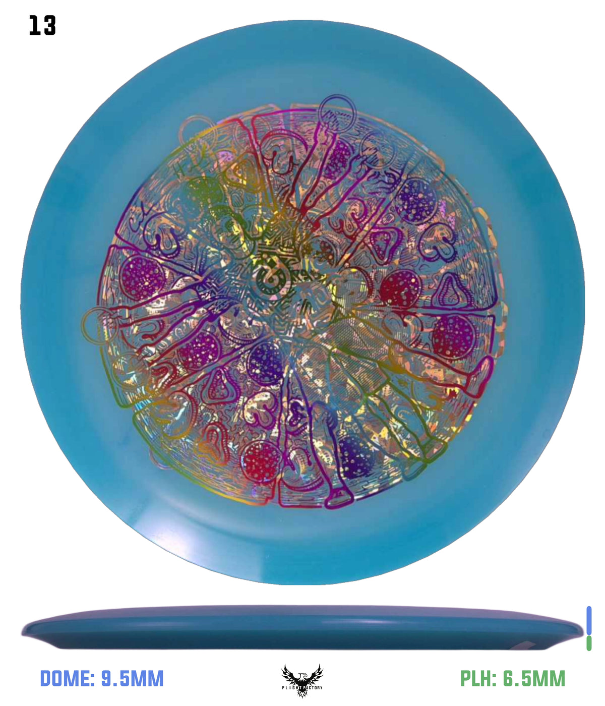 Millennium Quantum Lunar (Glow) Flat Top Vela - Vitruvian Vinny (Misprints)