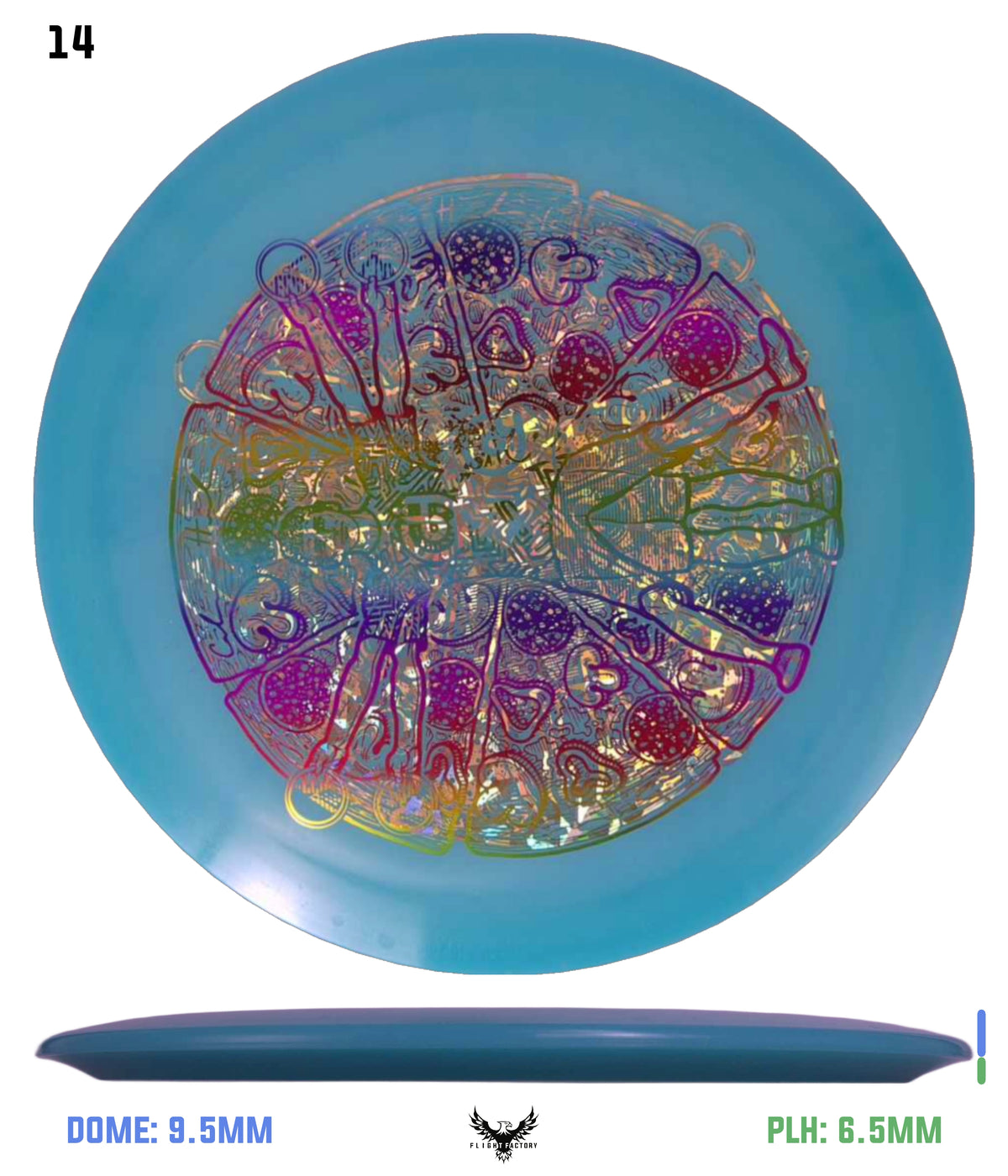 Millennium Quantum Lunar (Glow) Flat Top Vela - Vitruvian Vinny (Misprints)