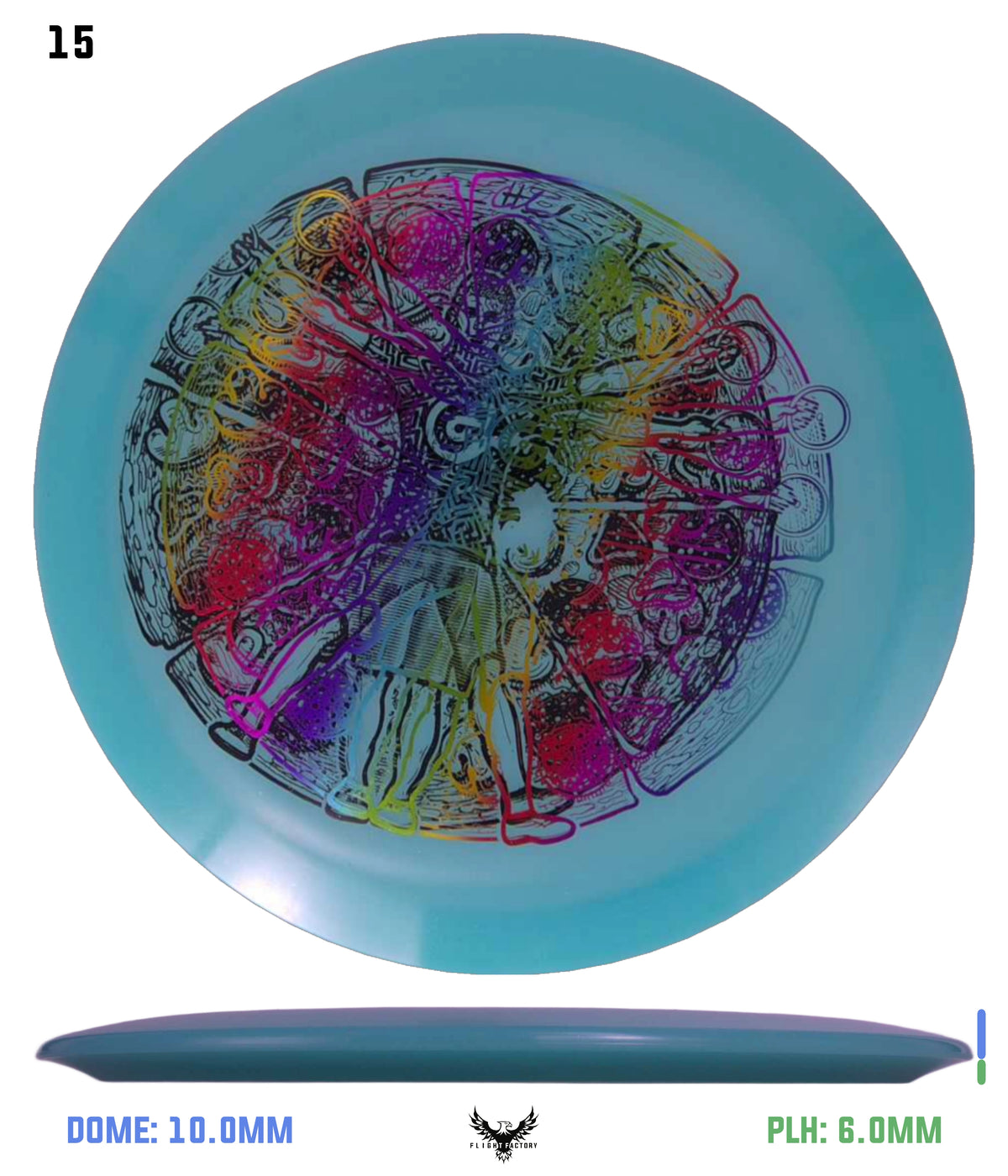 Millennium Quantum Lunar (Glow) Flat Top Vela - Vitruvian Vinny (Misprints)