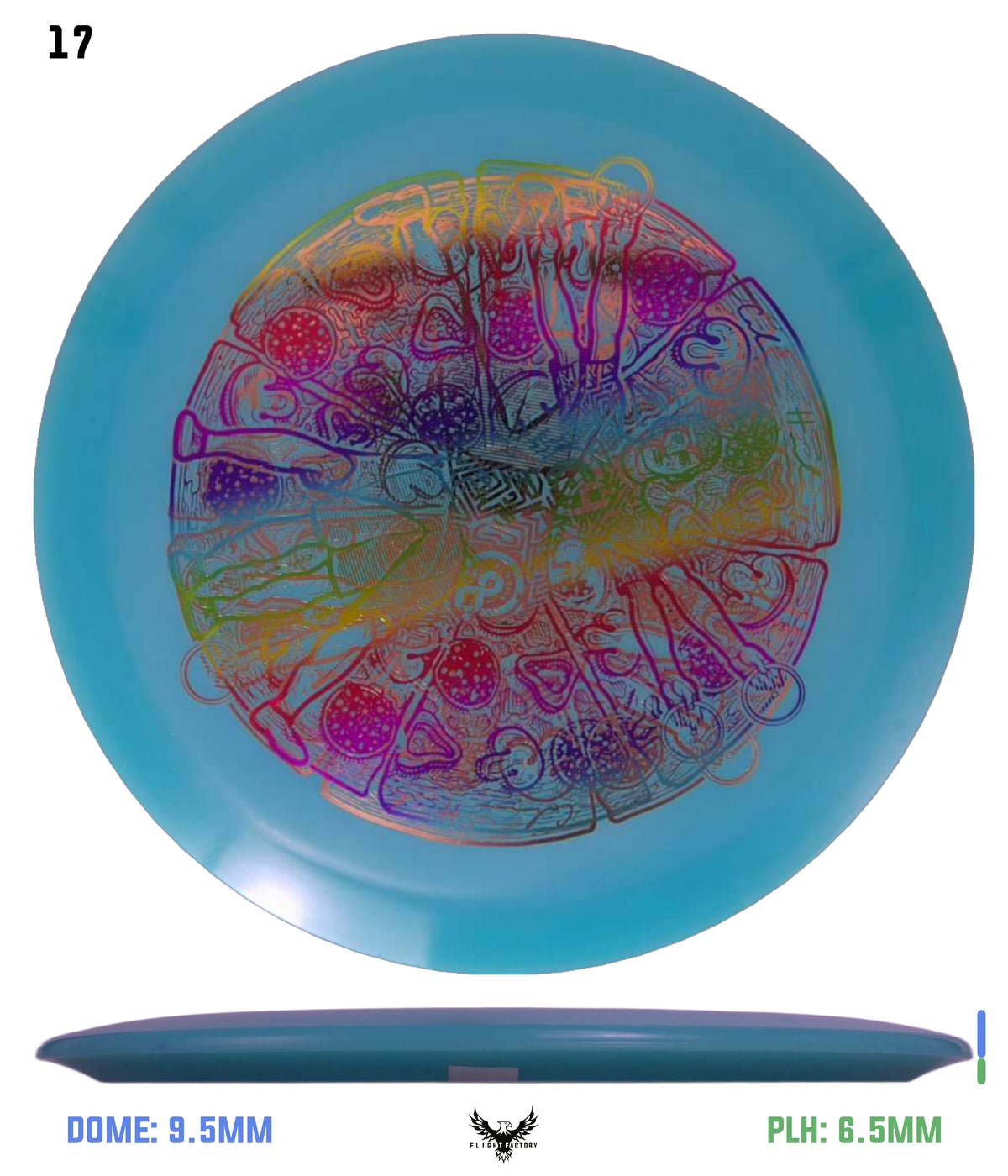 Millennium Quantum Lunar (Glow) Flat Top Vela - Vitruvian Vinny (Misprints)