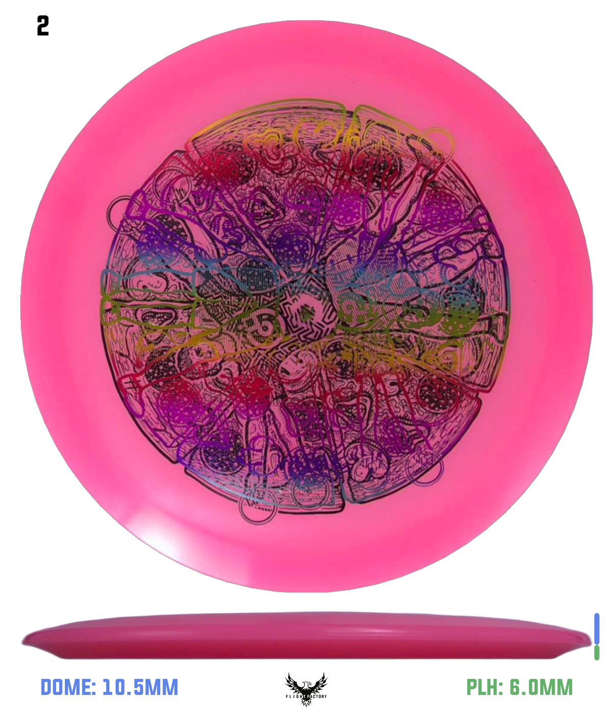 Millennium Quantum Lunar (Glow) Flat Top Vela - Vitruvian Vinny (Misprints)