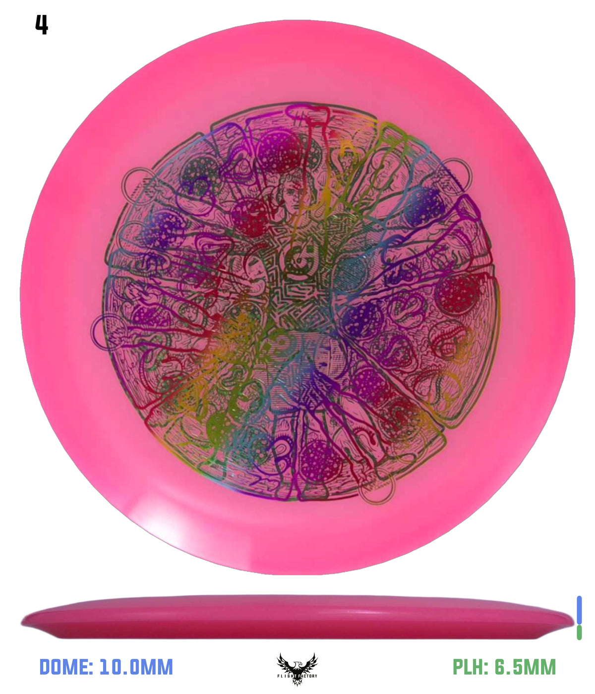 Millennium Quantum Lunar (Glow) Flat Top Vela - Vitruvian Vinny (Misprints)