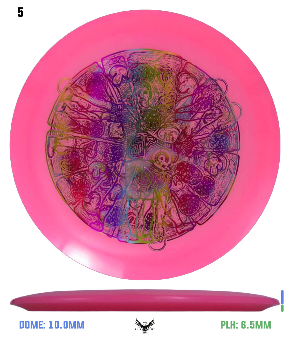 Millennium Quantum Lunar (Glow) Flat Top Vela - Vitruvian Vinny (Misprints)