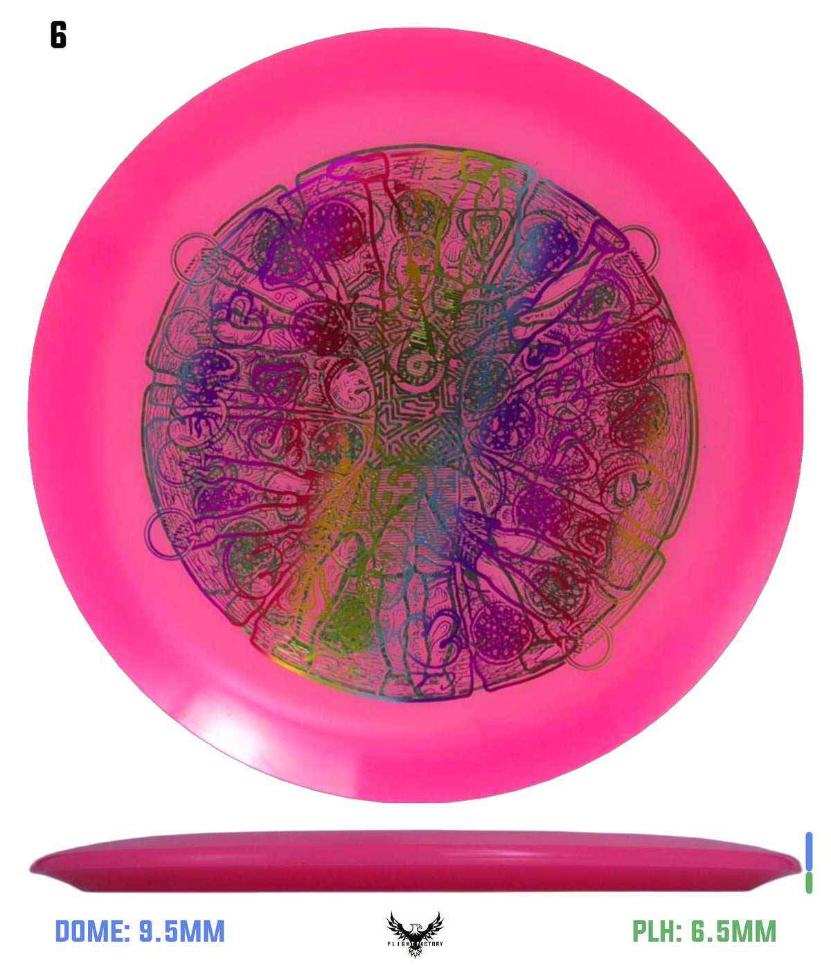 Millennium Quantum Lunar (Glow) Flat Top Vela - Vitruvian Vinny (Misprints)