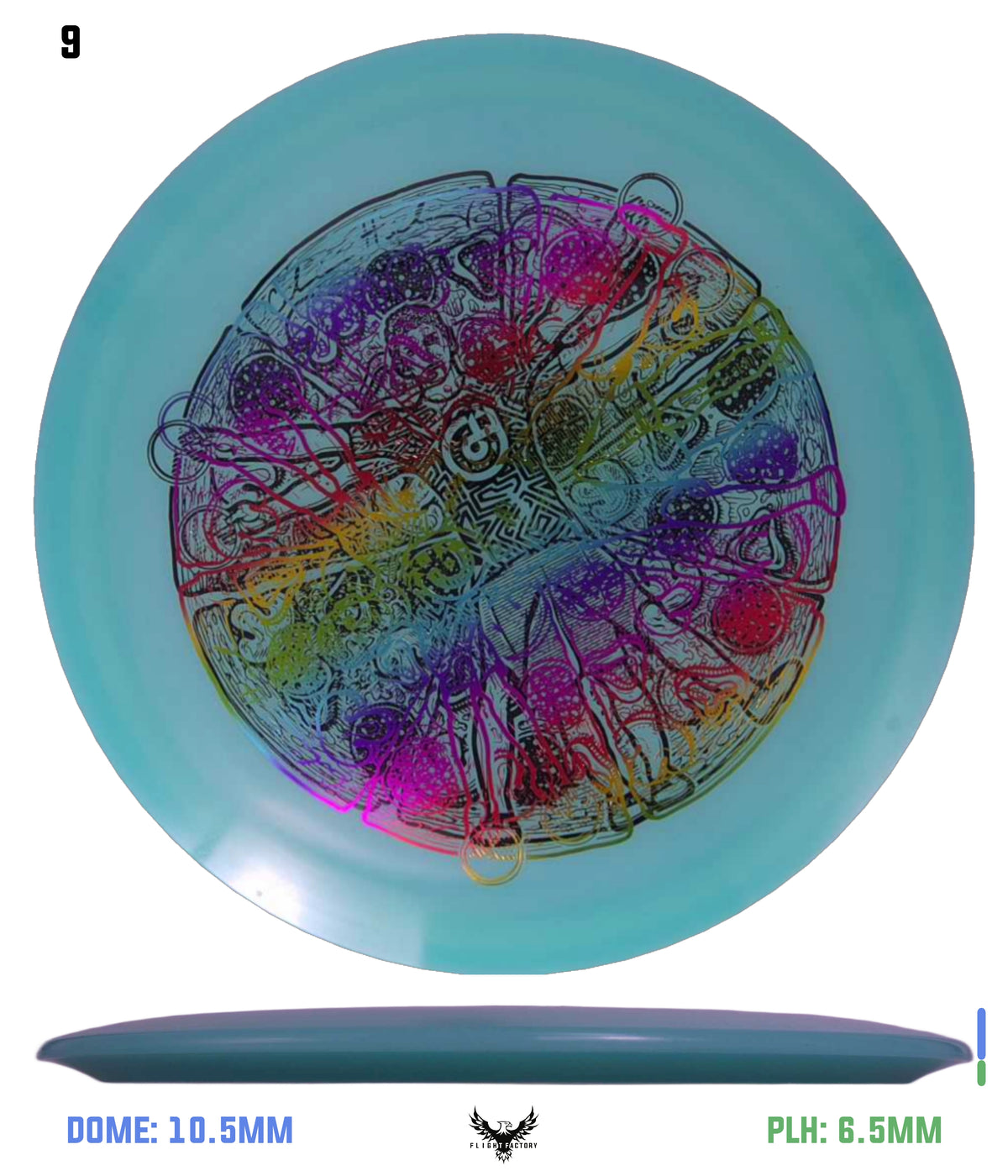 Millennium Quantum Lunar (Glow) Flat Top Vela - Vitruvian Vinny (Misprints)