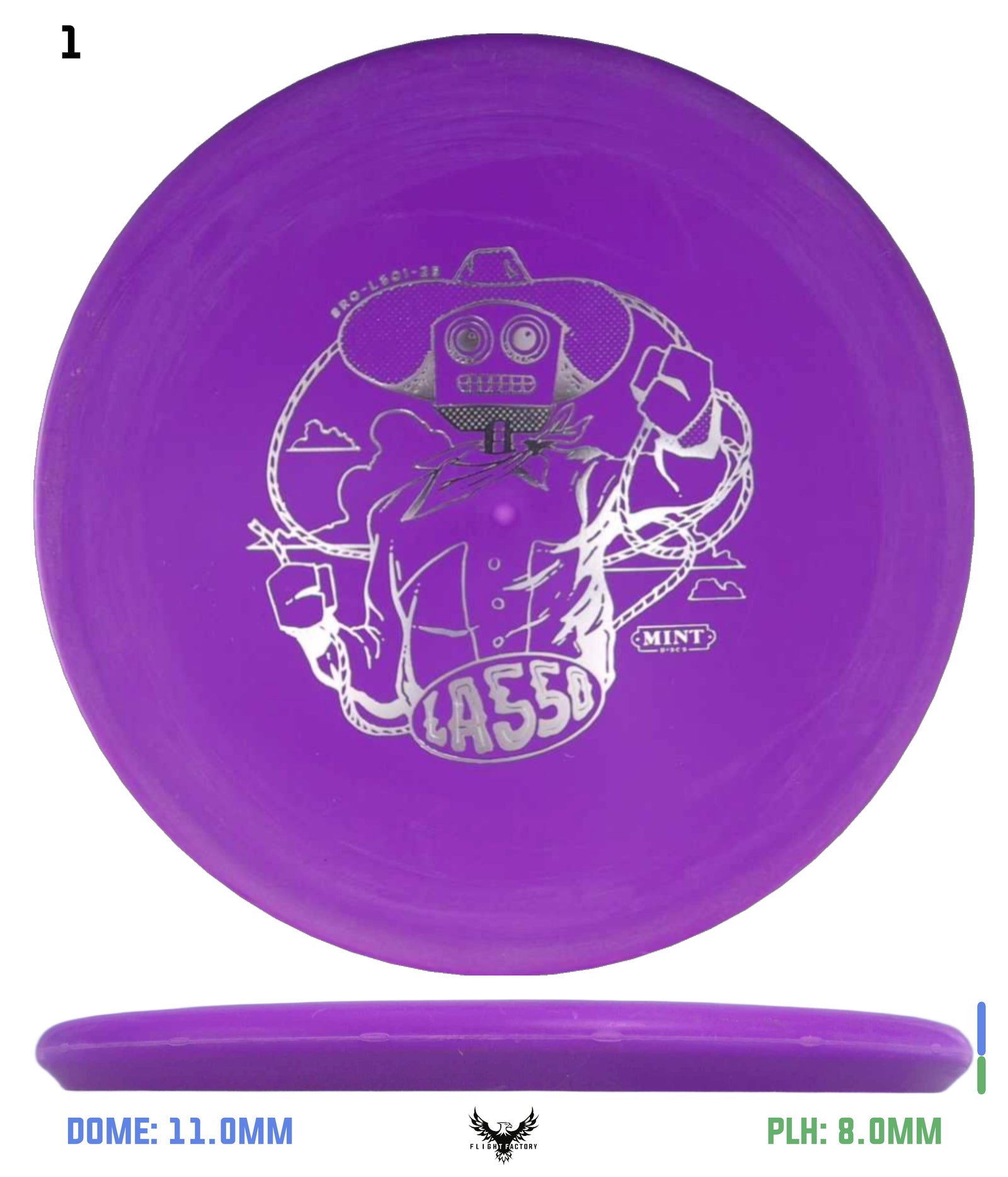 Mint Discs Royal Soft Lasso - Robot Cowboy by Brad Bond